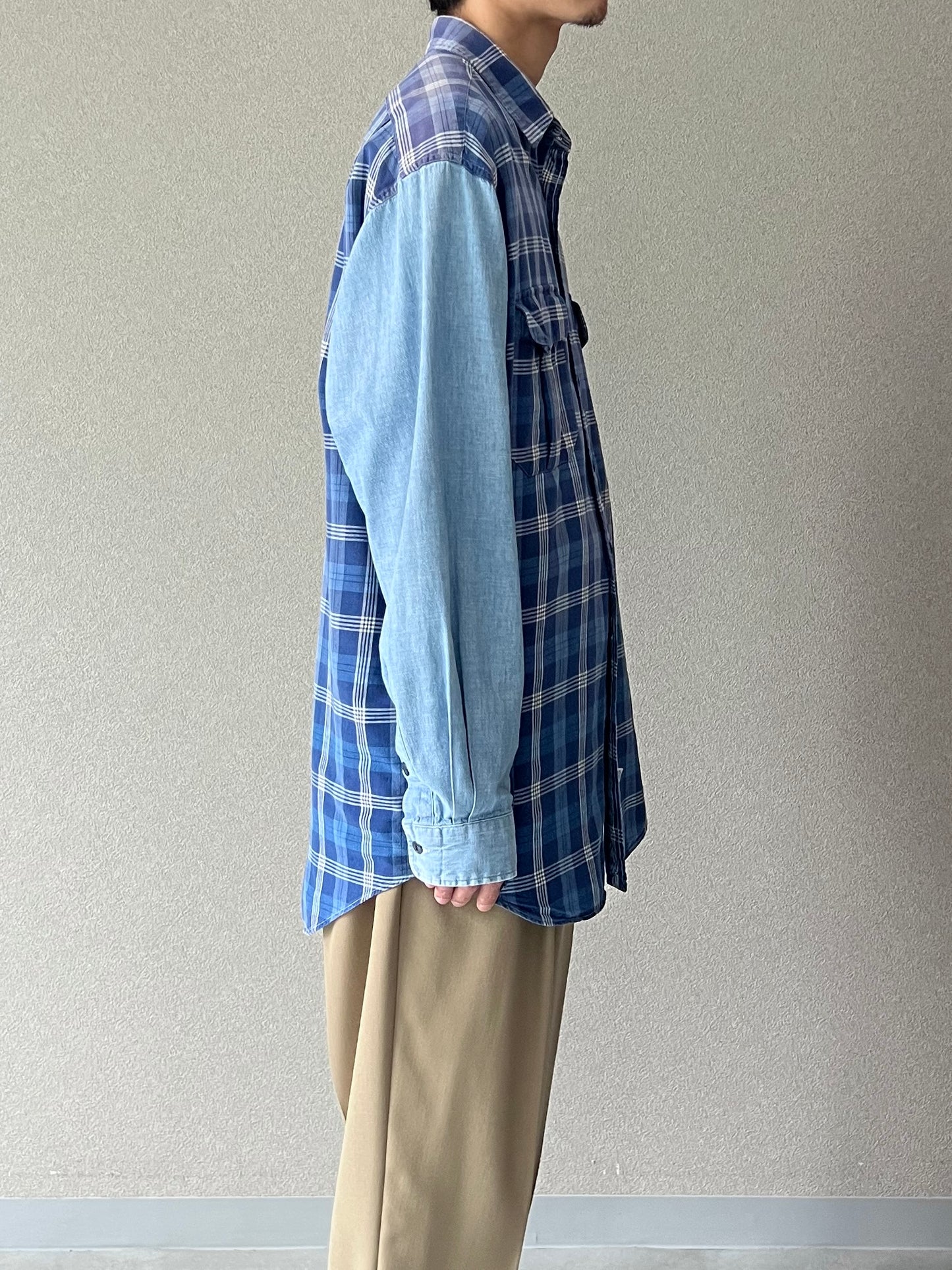 80's〜 Polo Ralph Lauren chambray switching safari shirt