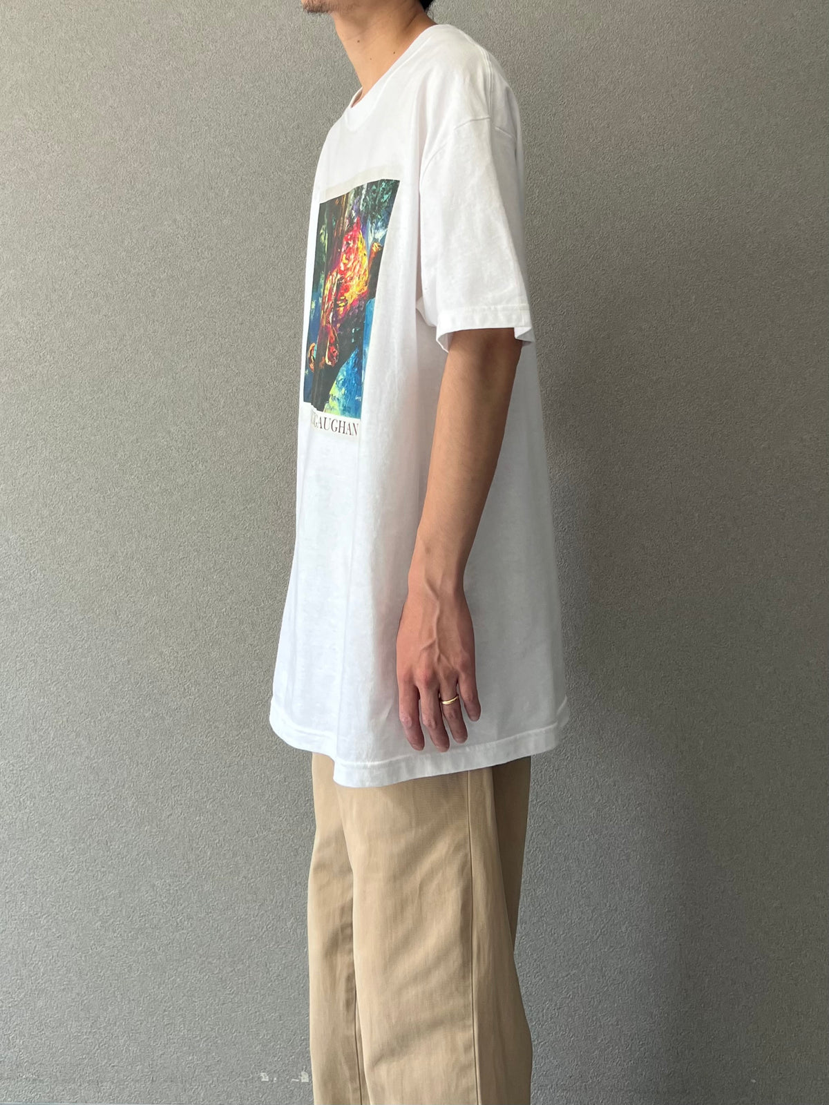 00's PATRICK J. GAUGHAN printed t-shirt "Dead Stock"