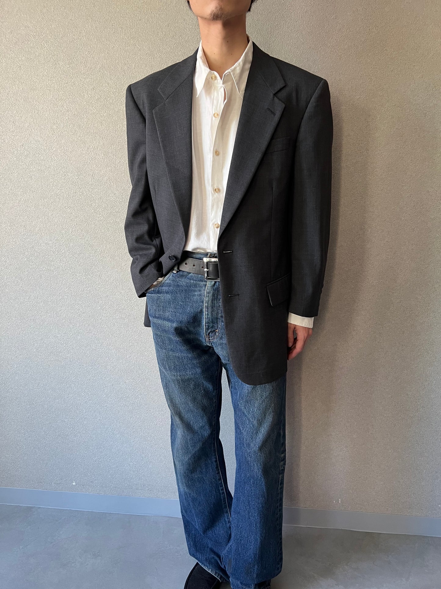 80's Burberrys' wool tailored jacket "Made in USA"