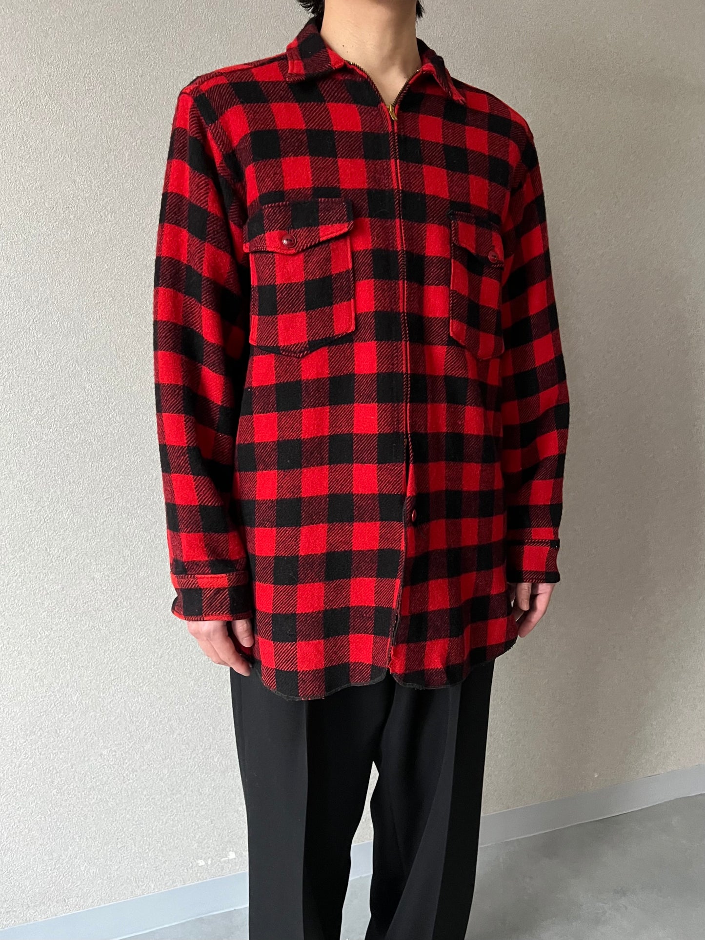 60's WOOLRICH wool shirt