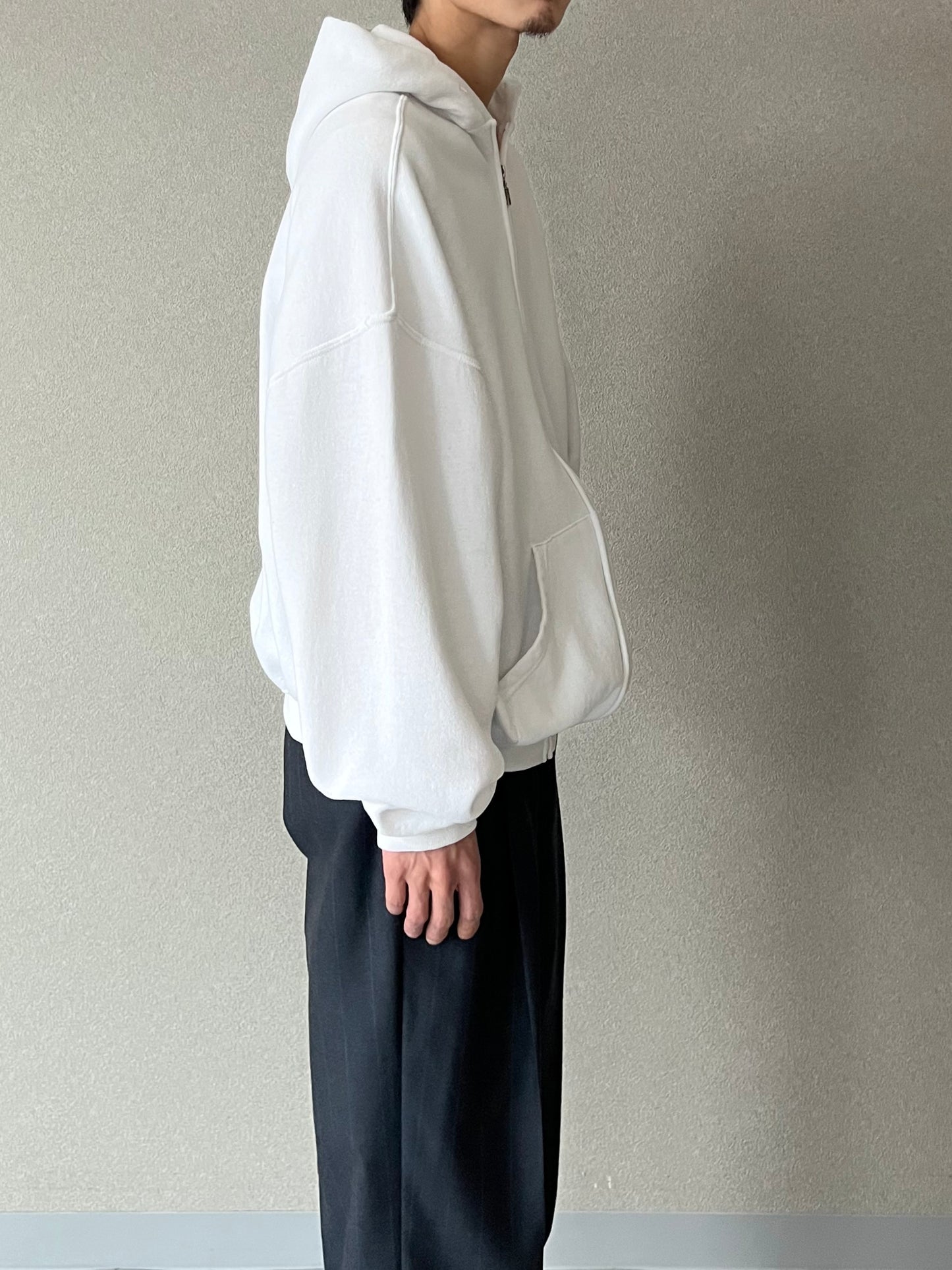 90's RUSSELL zip up sweat hoodie