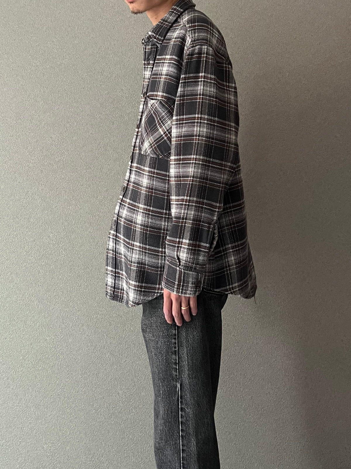 00's ST.JOHN'S BAY flannel shirt