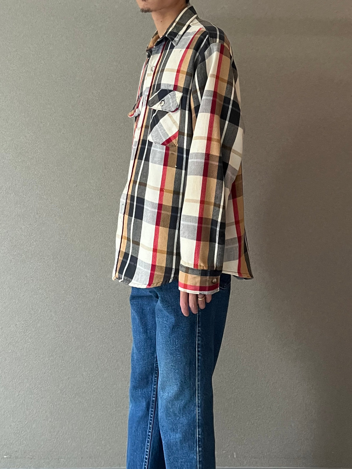 80's FIVE BROTHER flannel shirt “Made in USA”