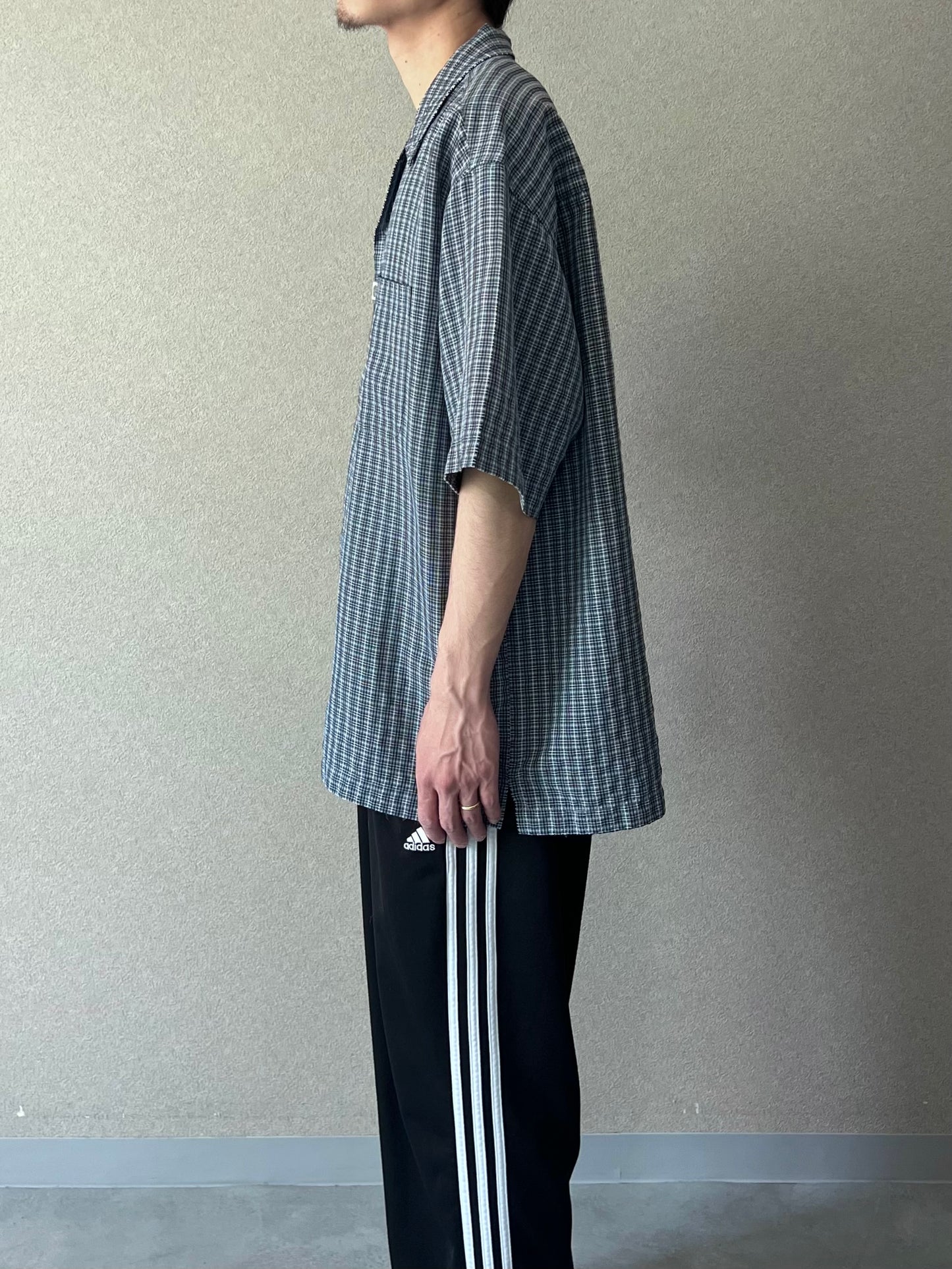 00's Pineapple Connection open collar shirt
