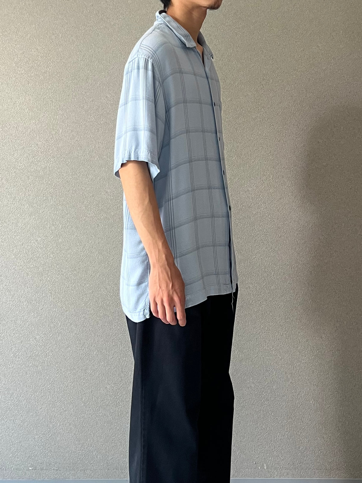 00's ARROW S/S open collar shirt