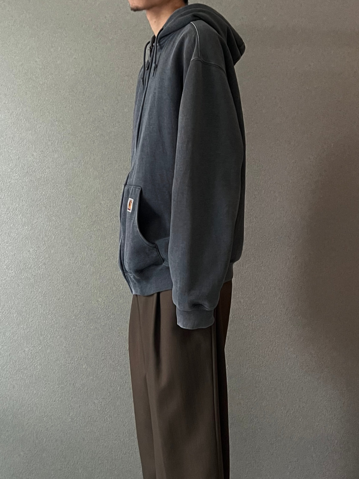 00's carhartt zip up sweat hoodie