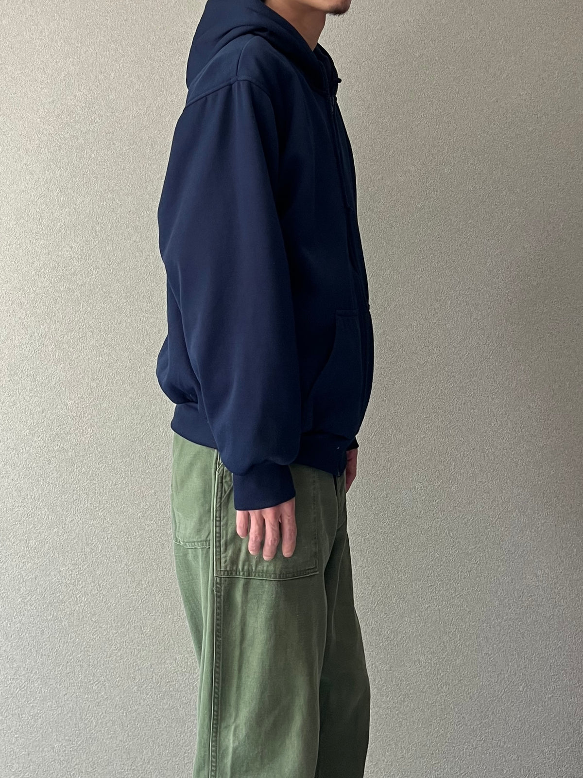 90's PLUMA thermal linning zip up sweat hoodie
