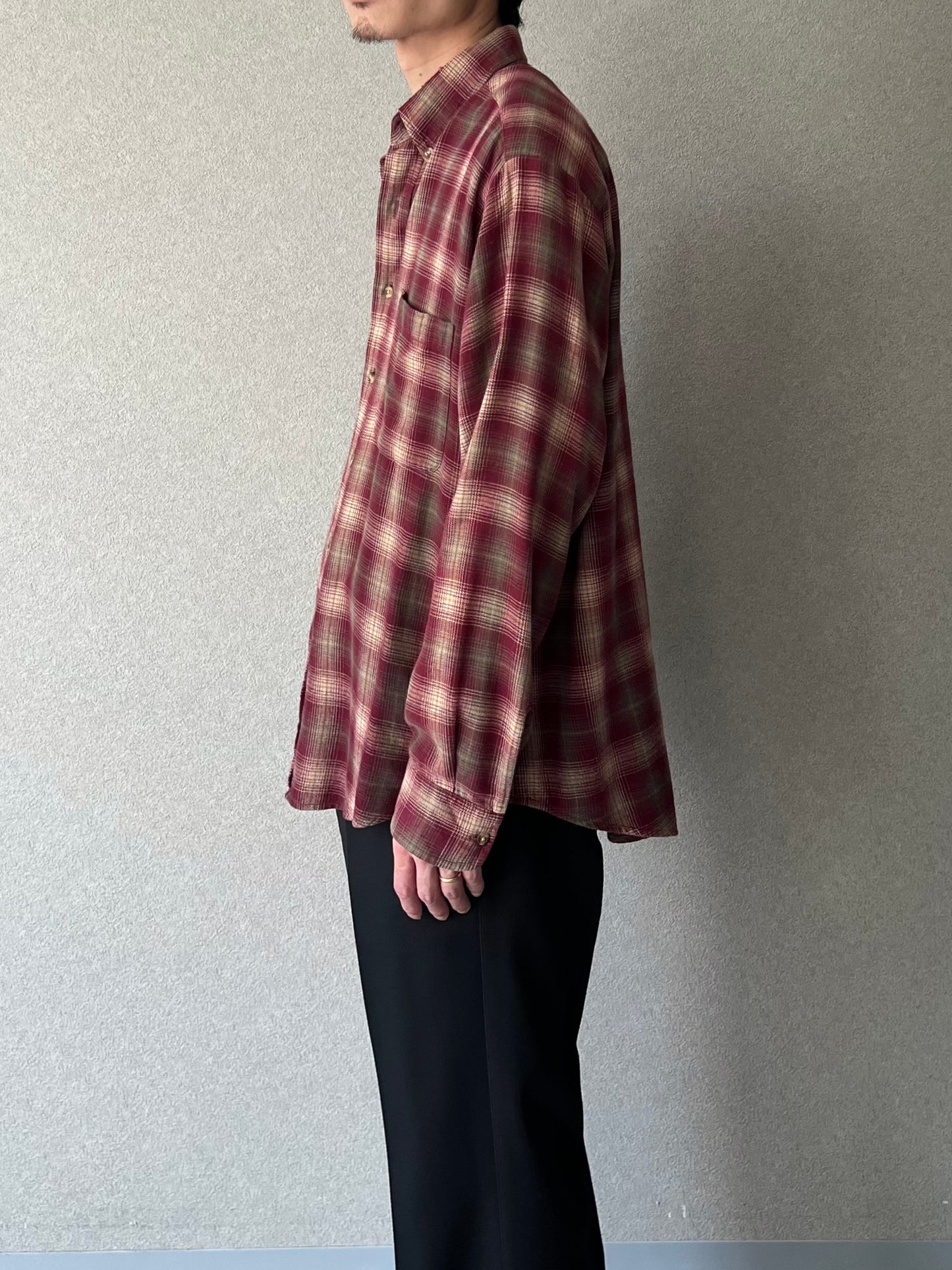 00's JOHN ASHFORD flannel shirt