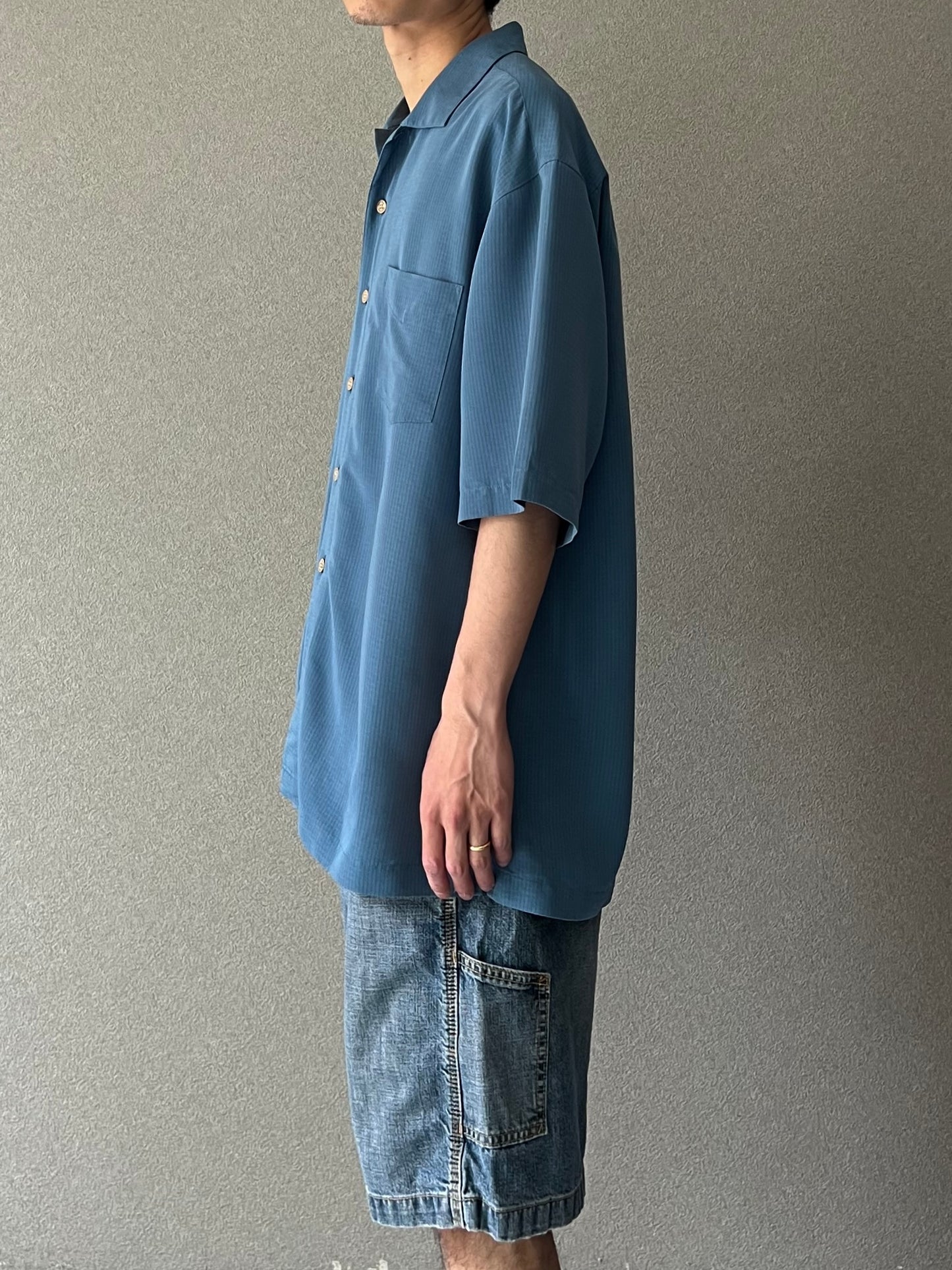 00's Batik Bay open collar shirt