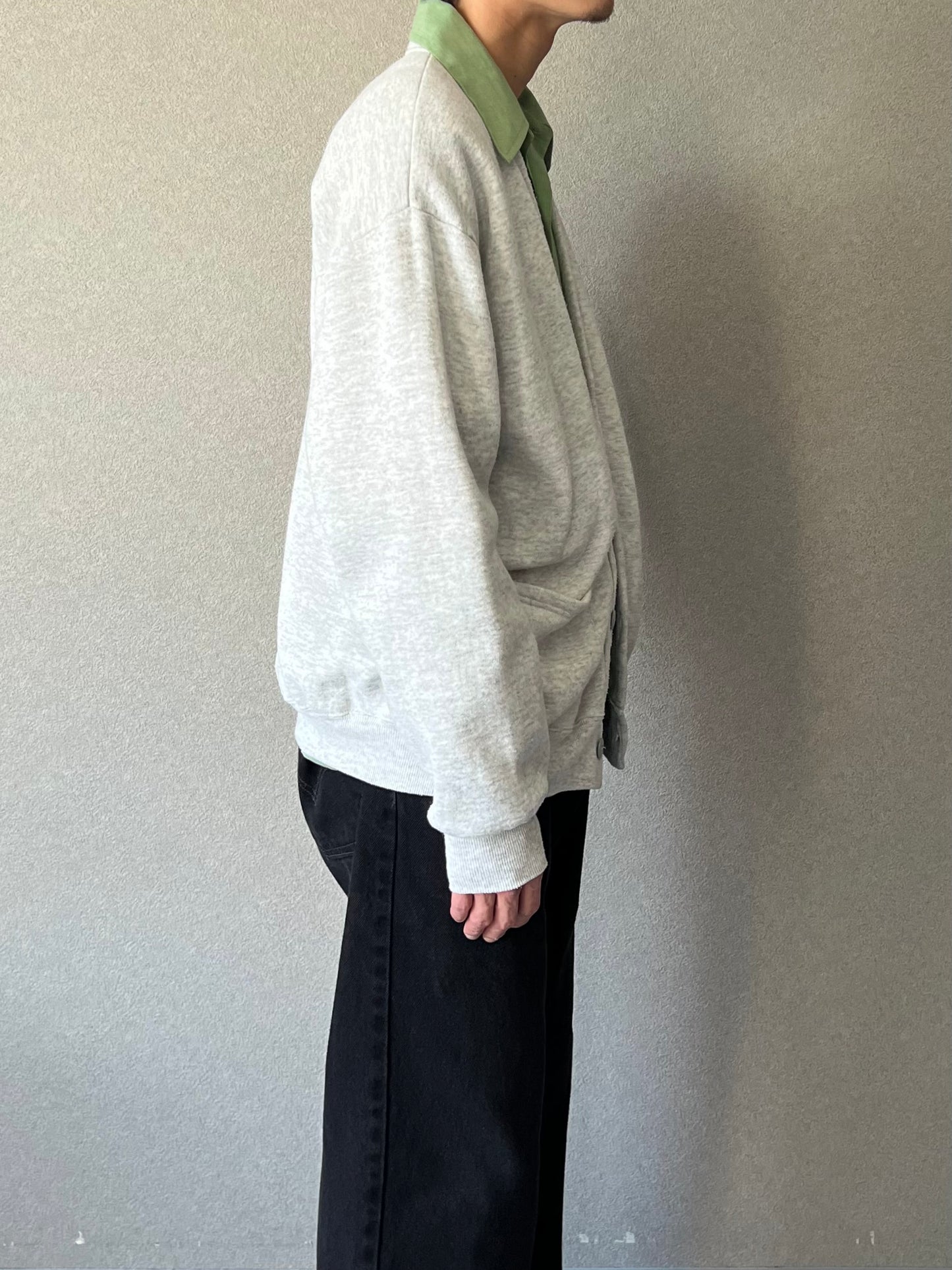 90's JERZEES sweat cardigan “Made in USA”
