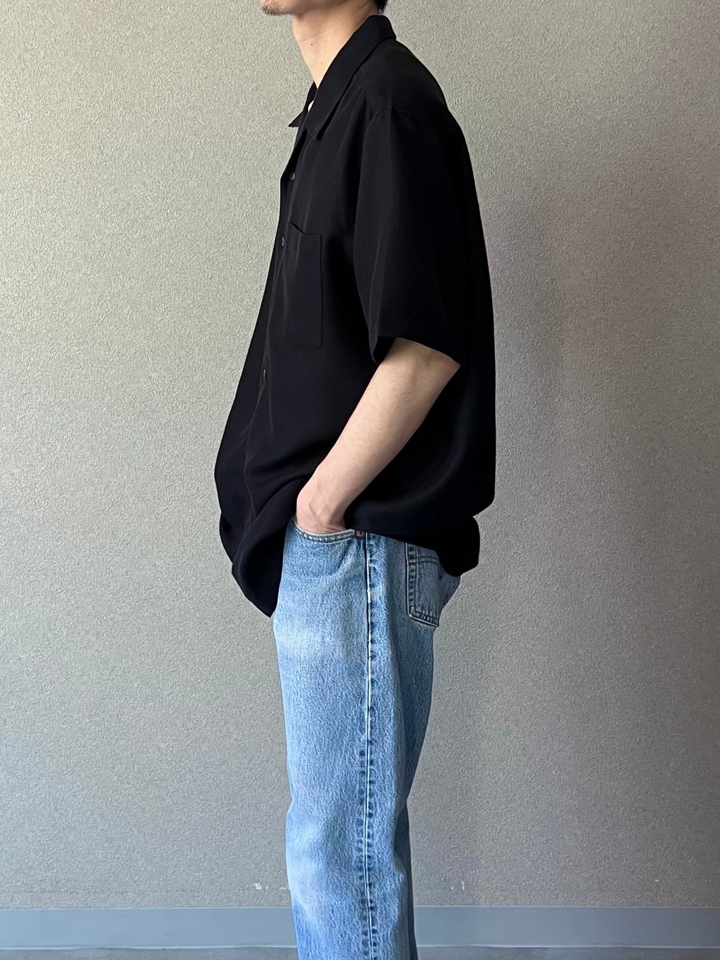 00's MERONA open collar shirt