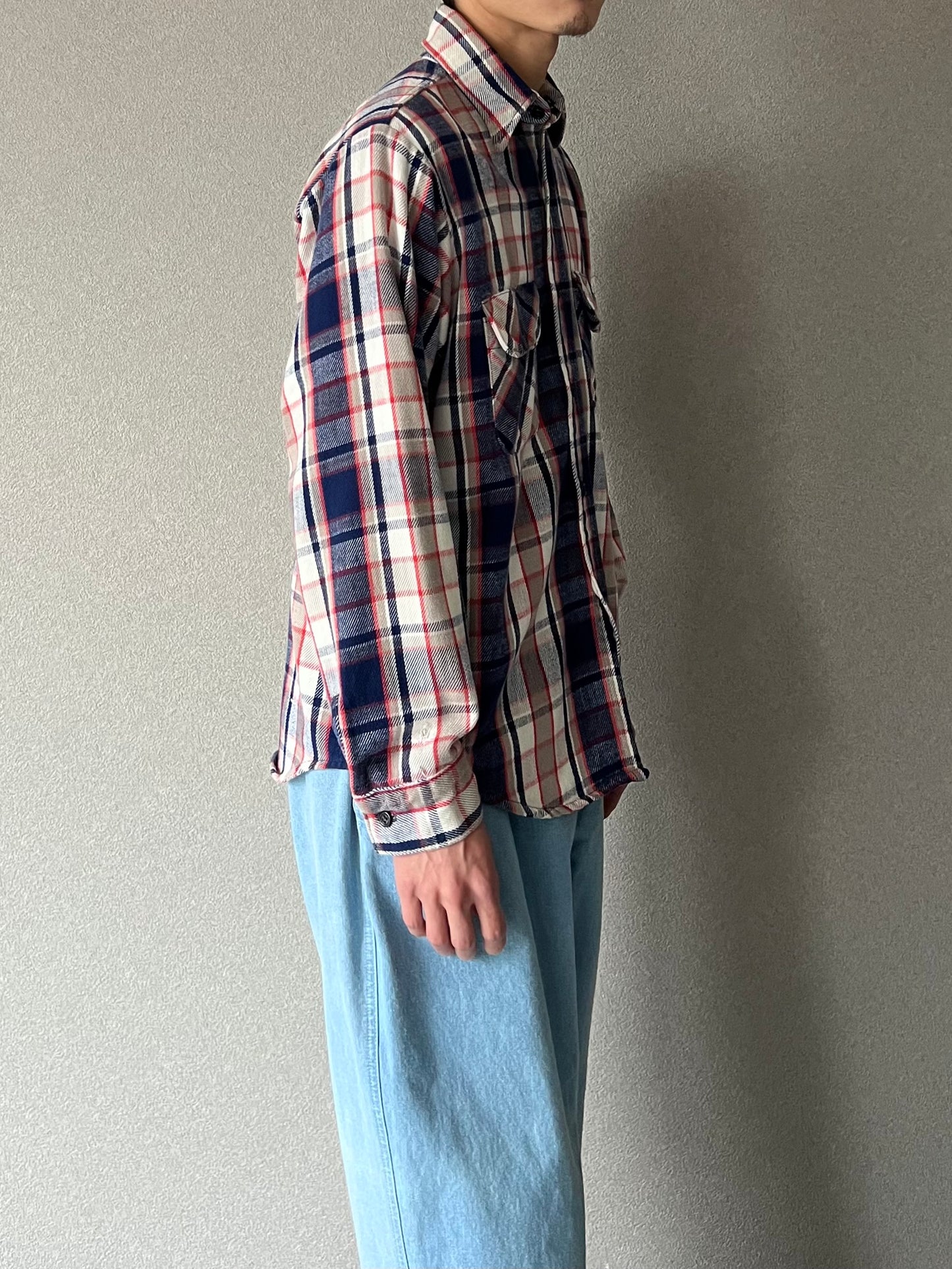 80's FIVE BROTHER flannel shirt "Made in USA"