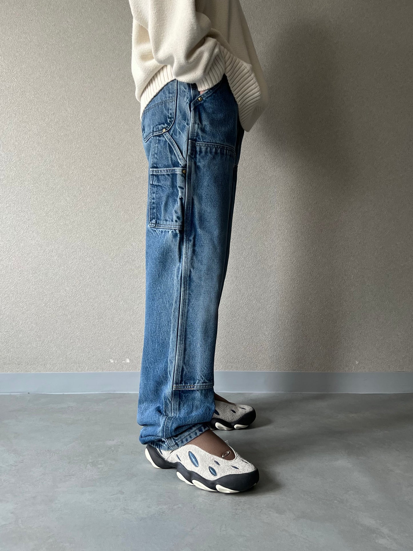 00's carhartt denim double knee painter pants