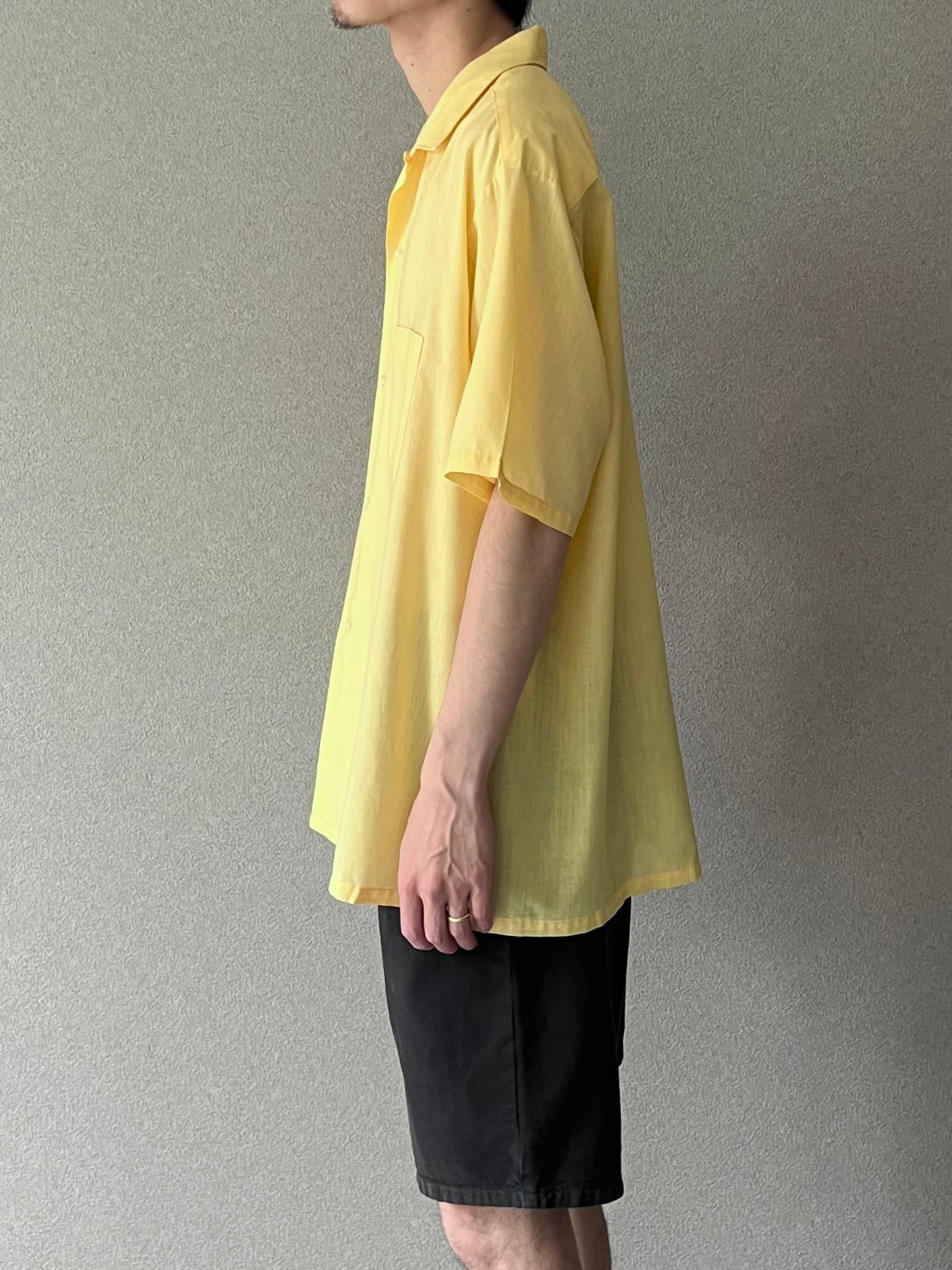 70's TOWNCRAFT S/S open collar shirt