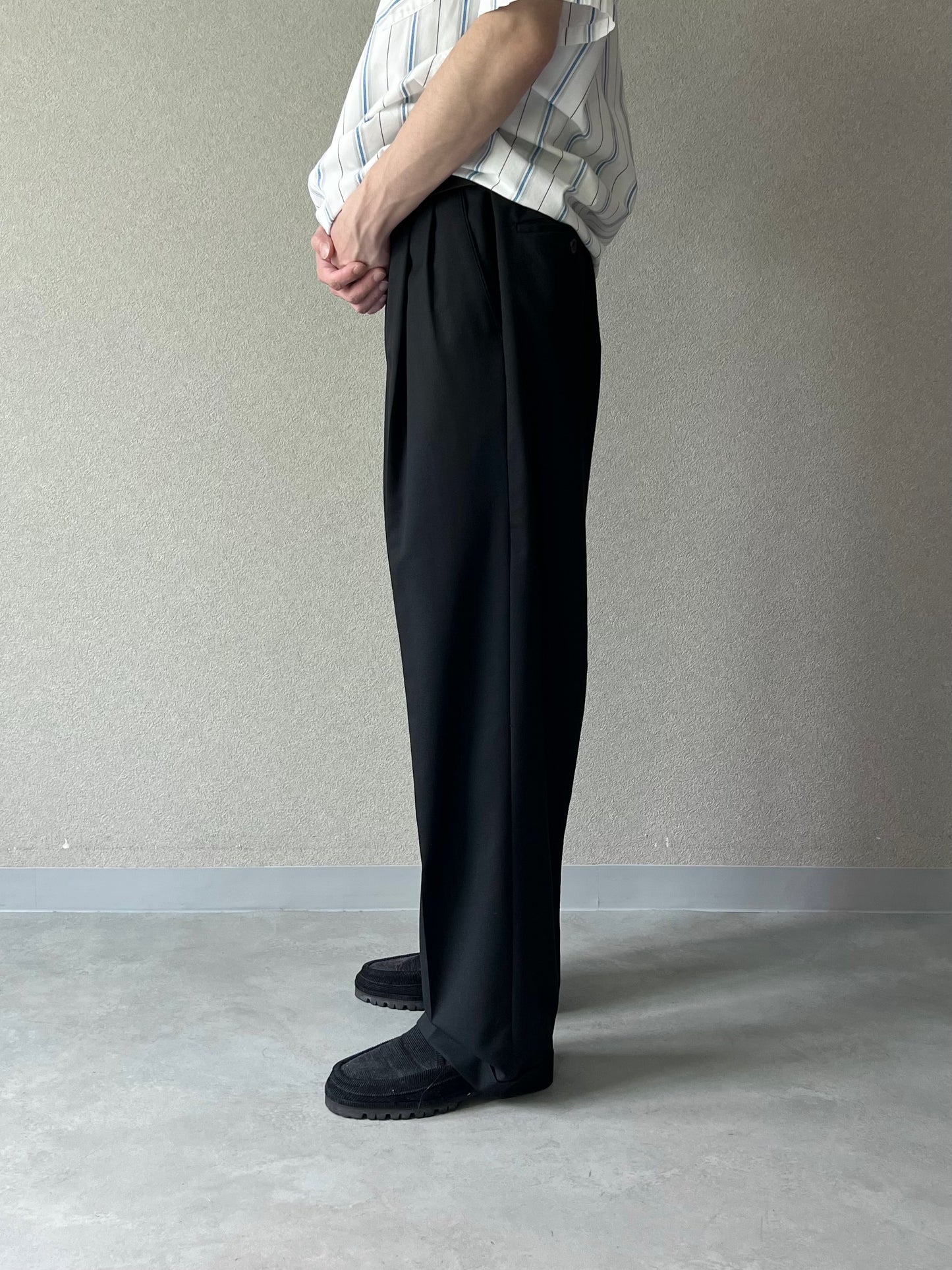 00's PRONT-UOMO wool slacks