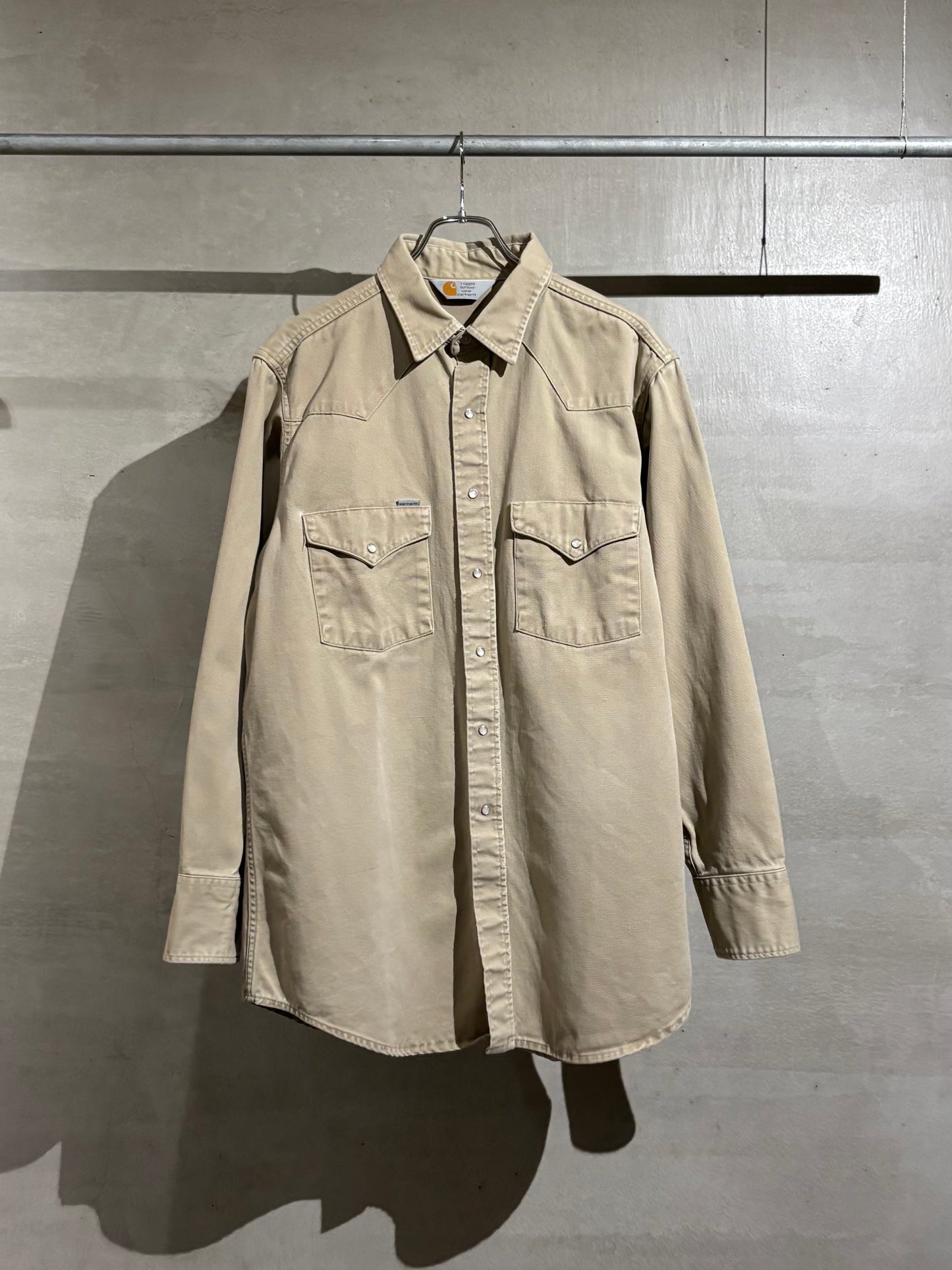 80's carhartt western work shirt