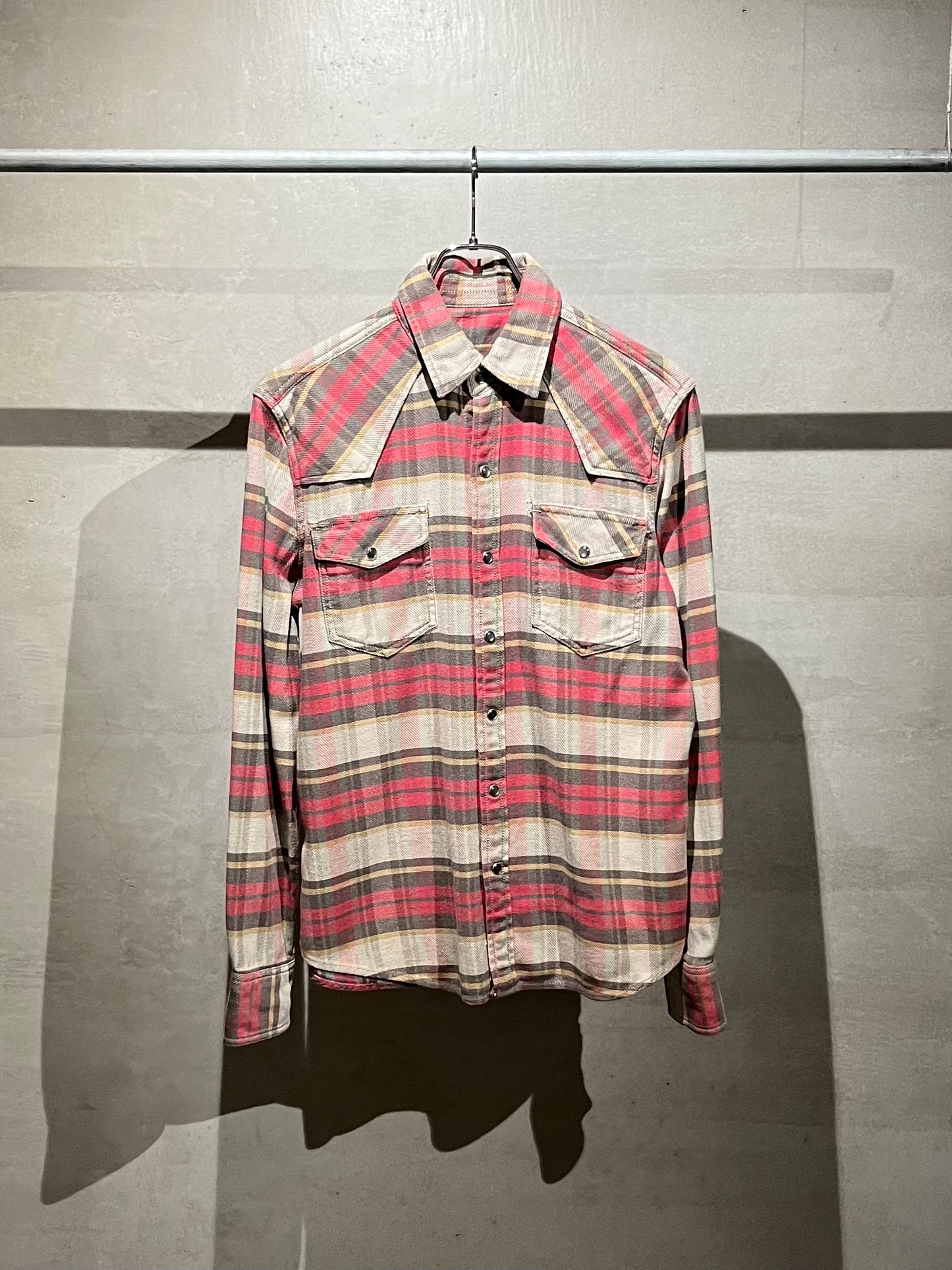 70's〜 UNKNOWN western flannel shirt