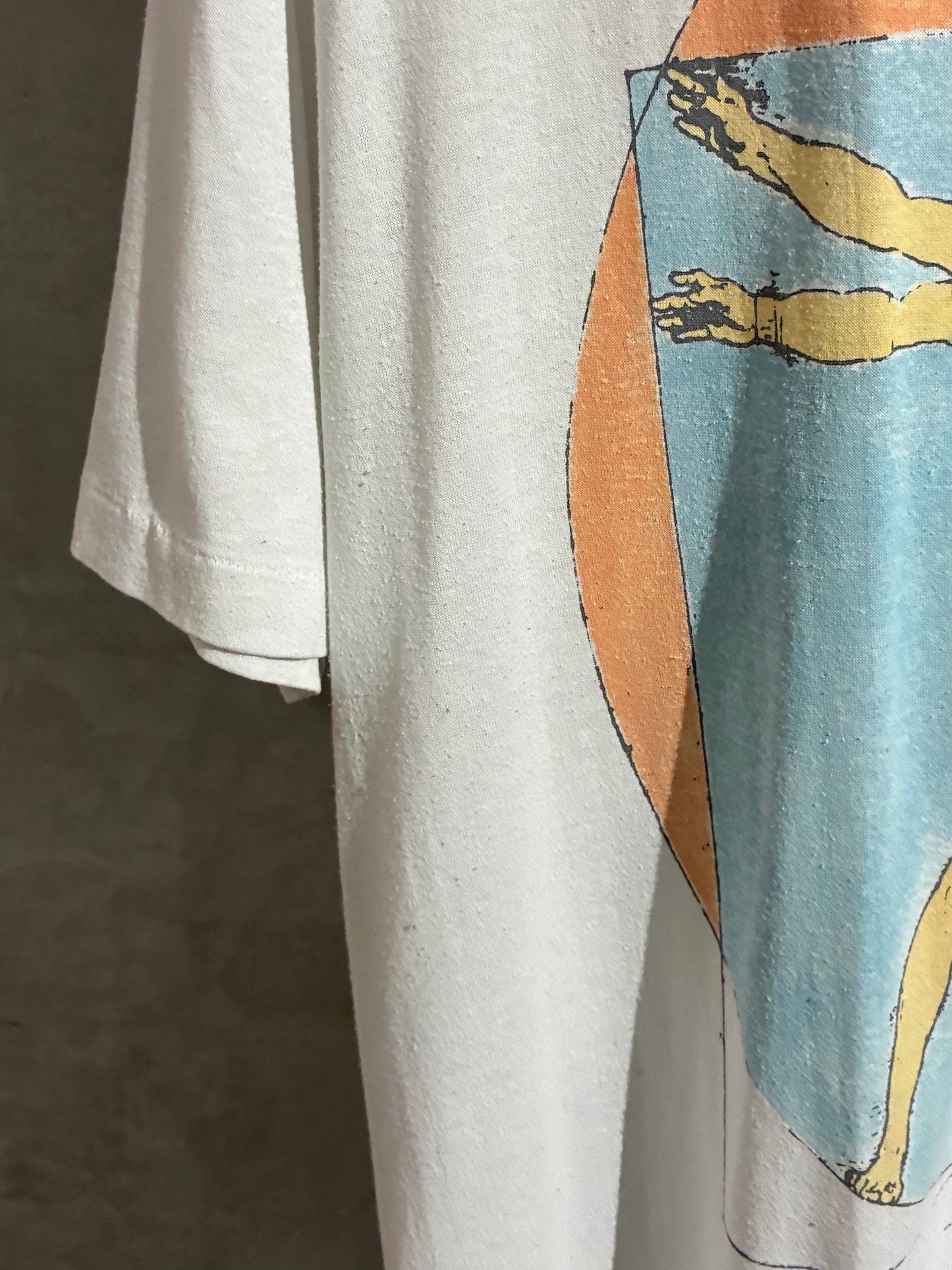 80's〜 Leonardo da Vinci art t-shirt