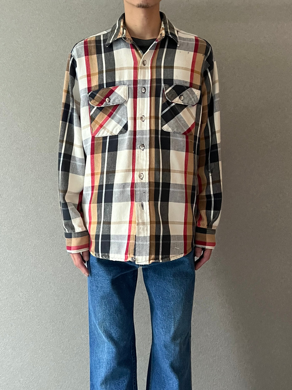80's FIVE BROTHER flannel shirt “Made in USA”