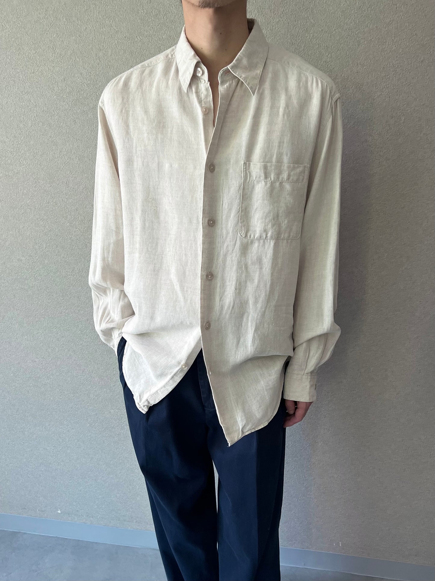 00's claiborne linen shirt
