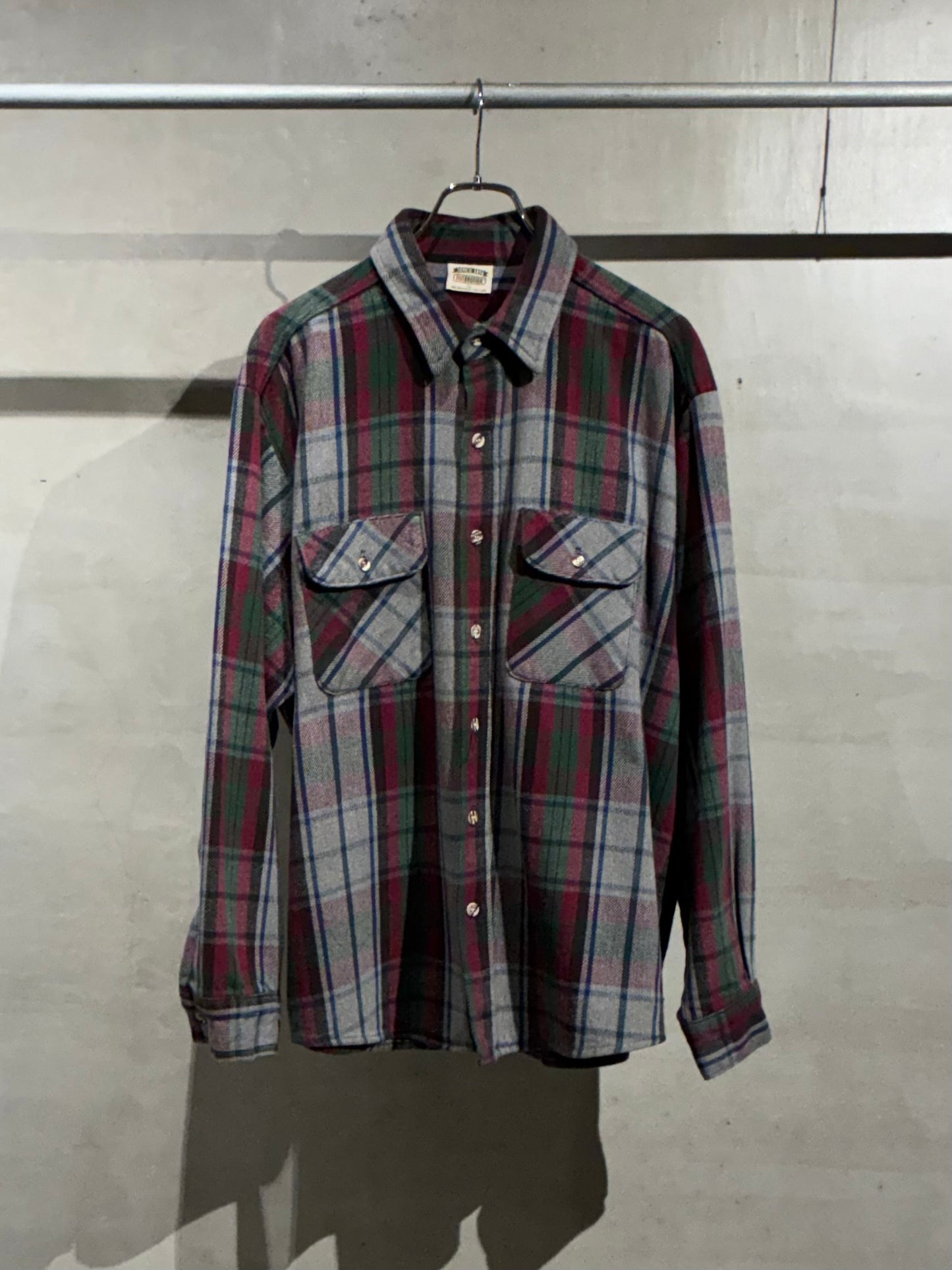 90's FIVE BROTHER flannel shirt
