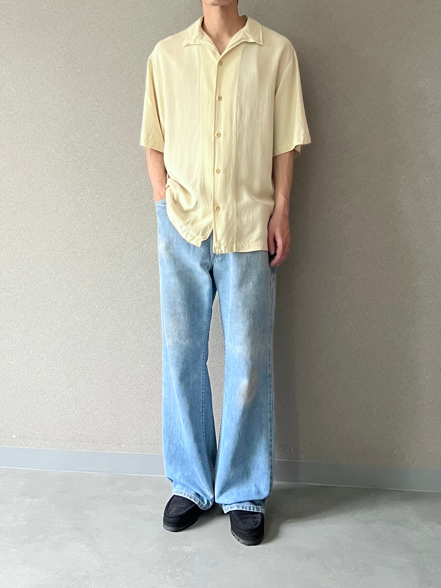 90's Nat Nast open collar silk shirt