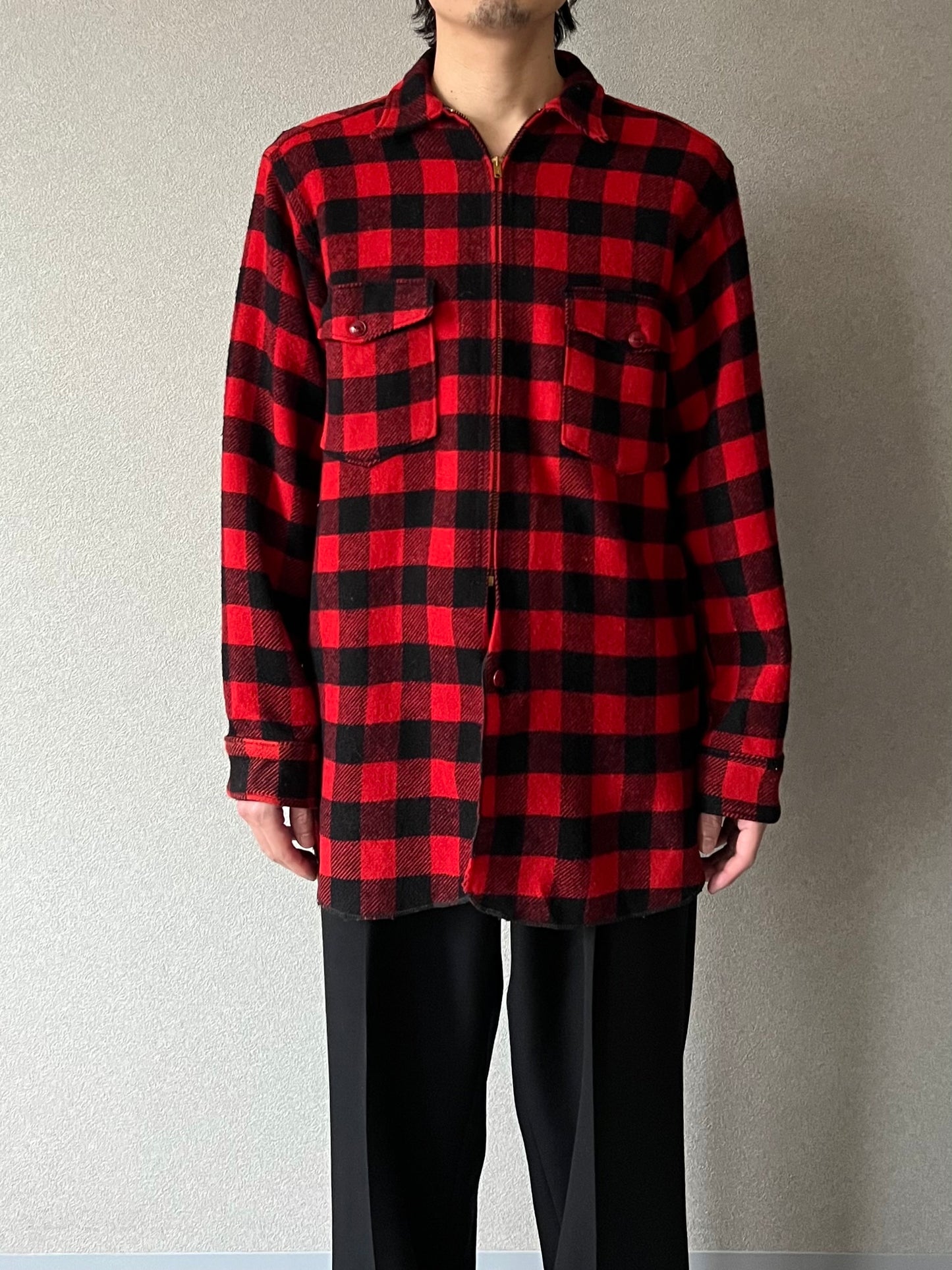 60's WOOLRICH wool shirt