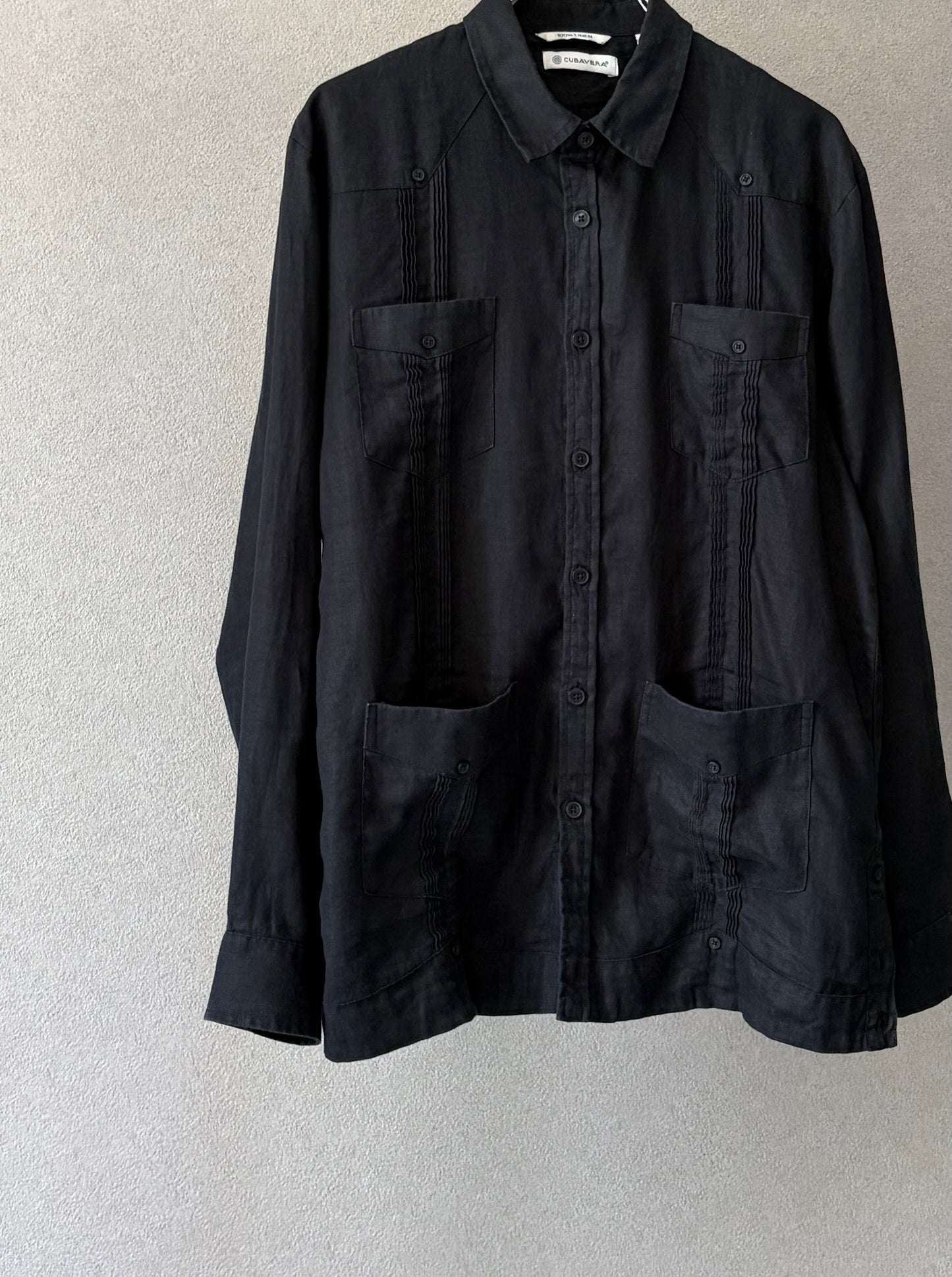 00's CUBAVERA linen guayabera shirt