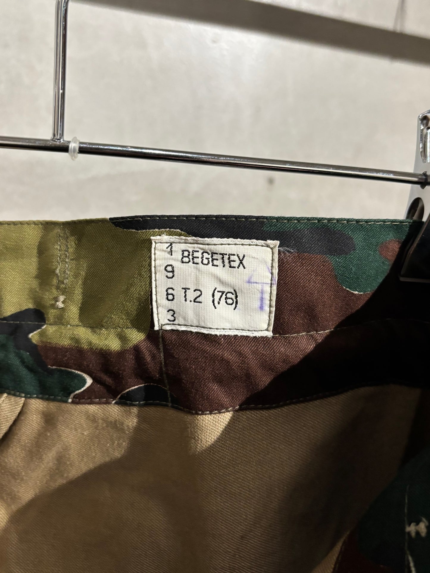 60's BELGIAN AIRFORCE M-58 jigsaw camo cargo pants