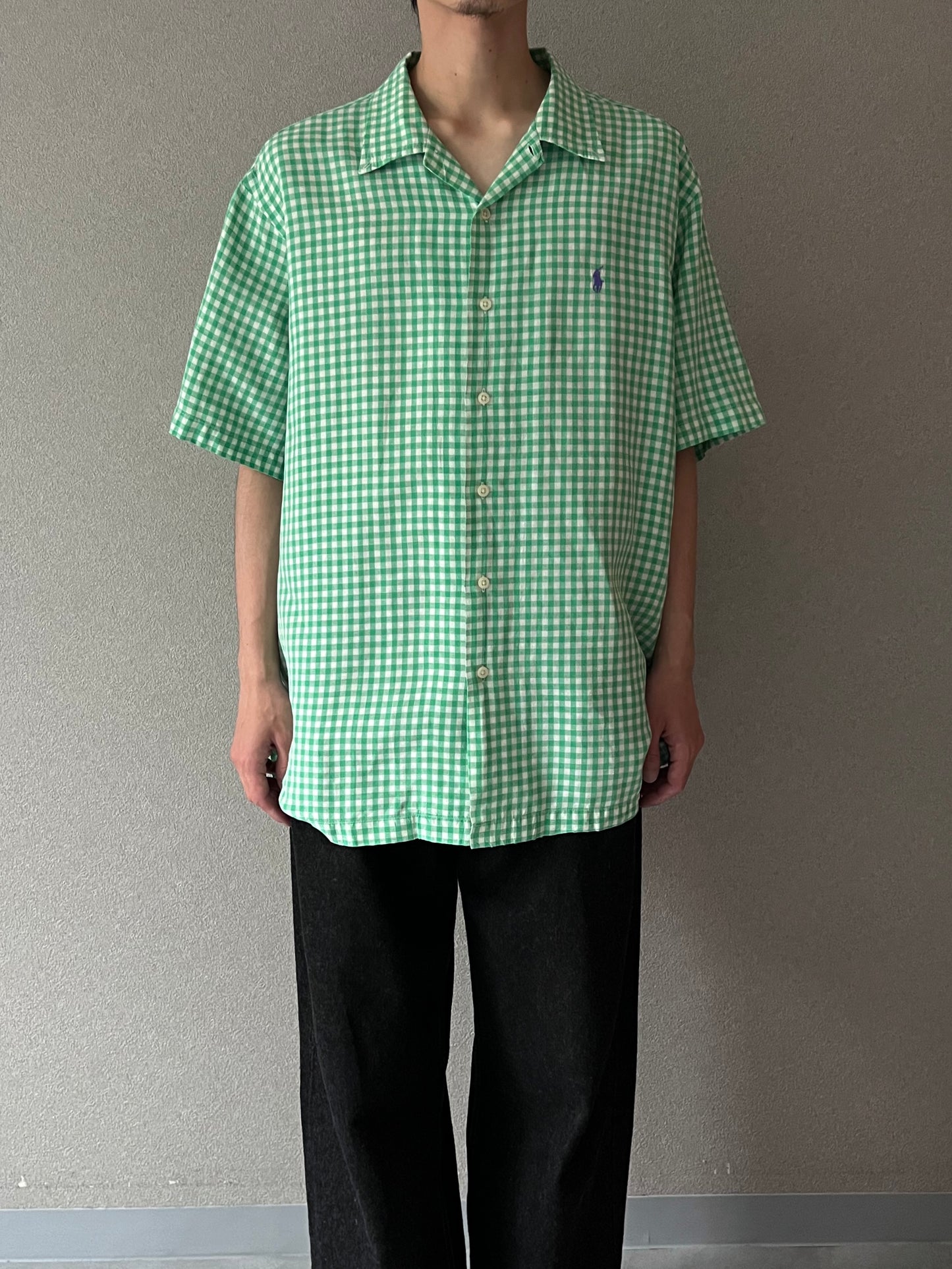 90's Polo Ralph Lauren open collar shirt “BOB CAMP”