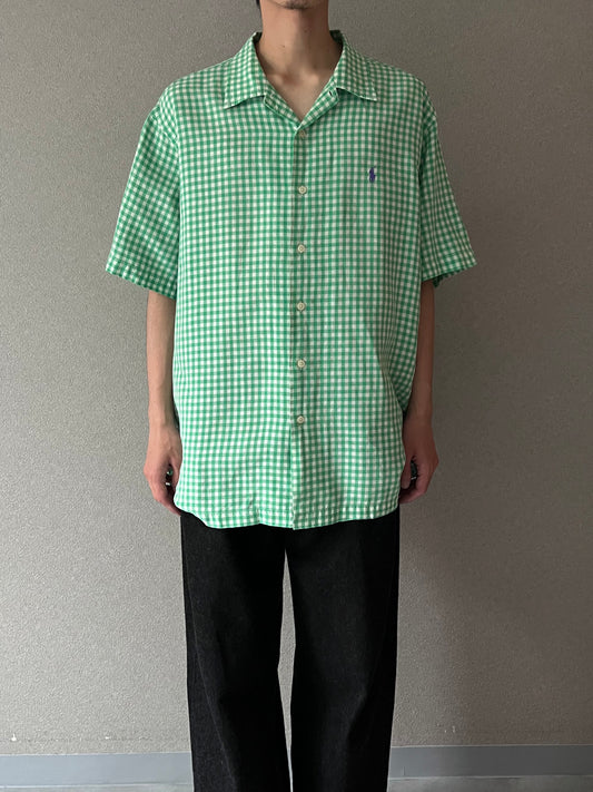 90's Polo Ralph Lauren open collar shirt “BOB CAMP”