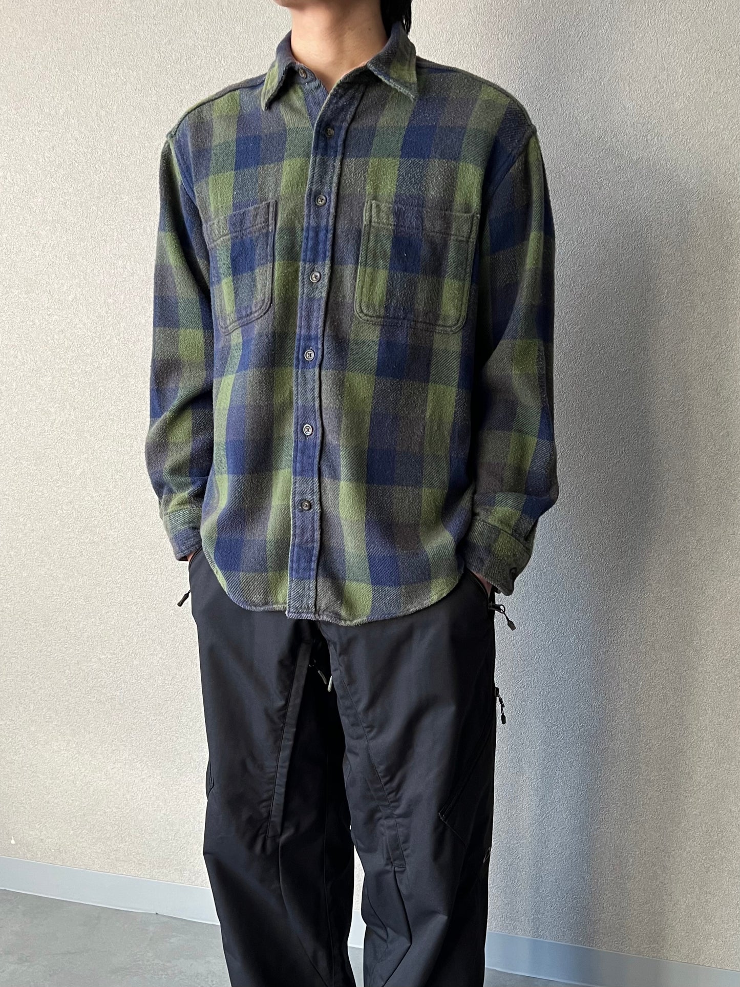 00's ST. JOHN'S BAY flannel shirt