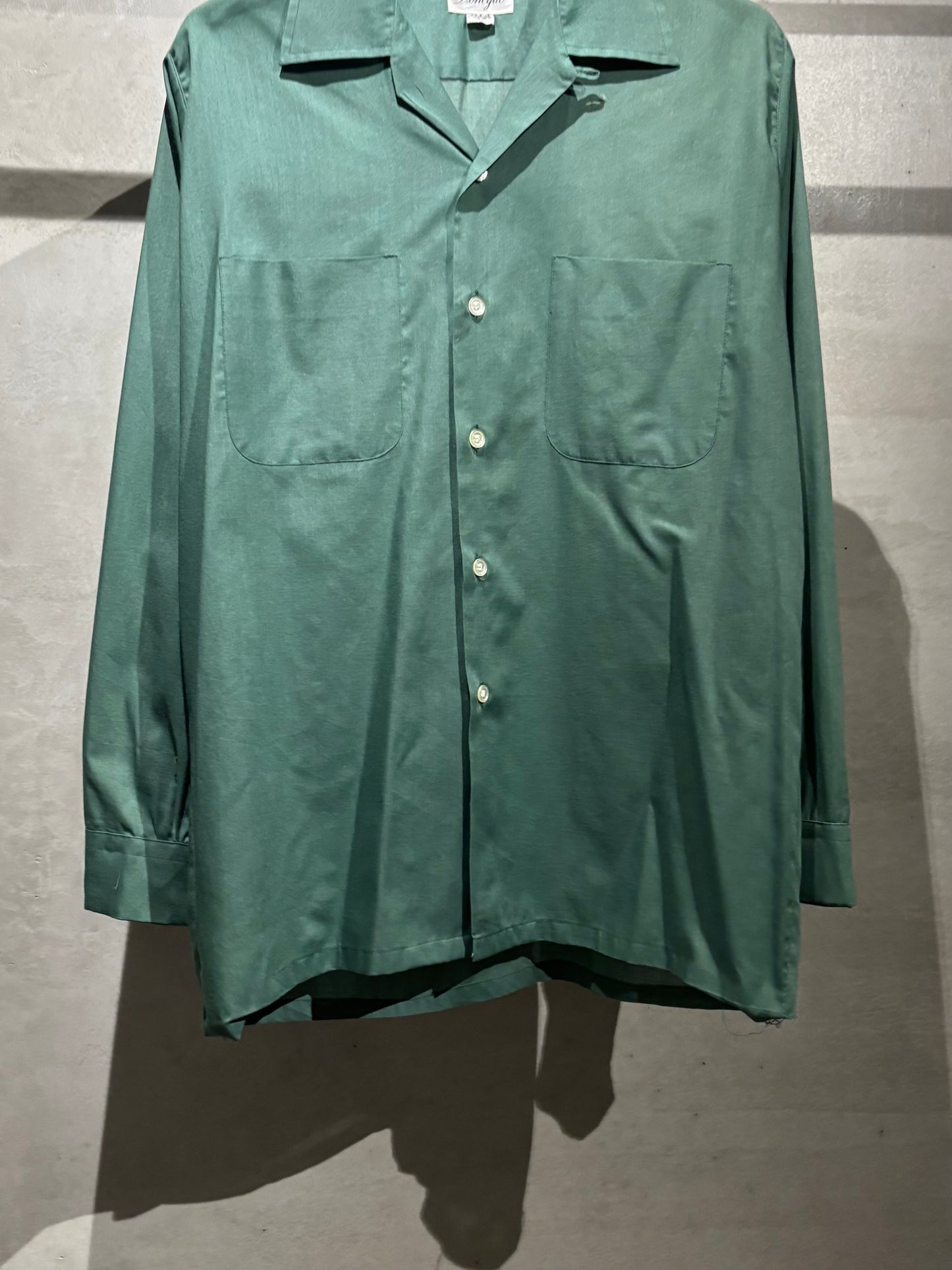 60's Donegal vintage open collar shirt