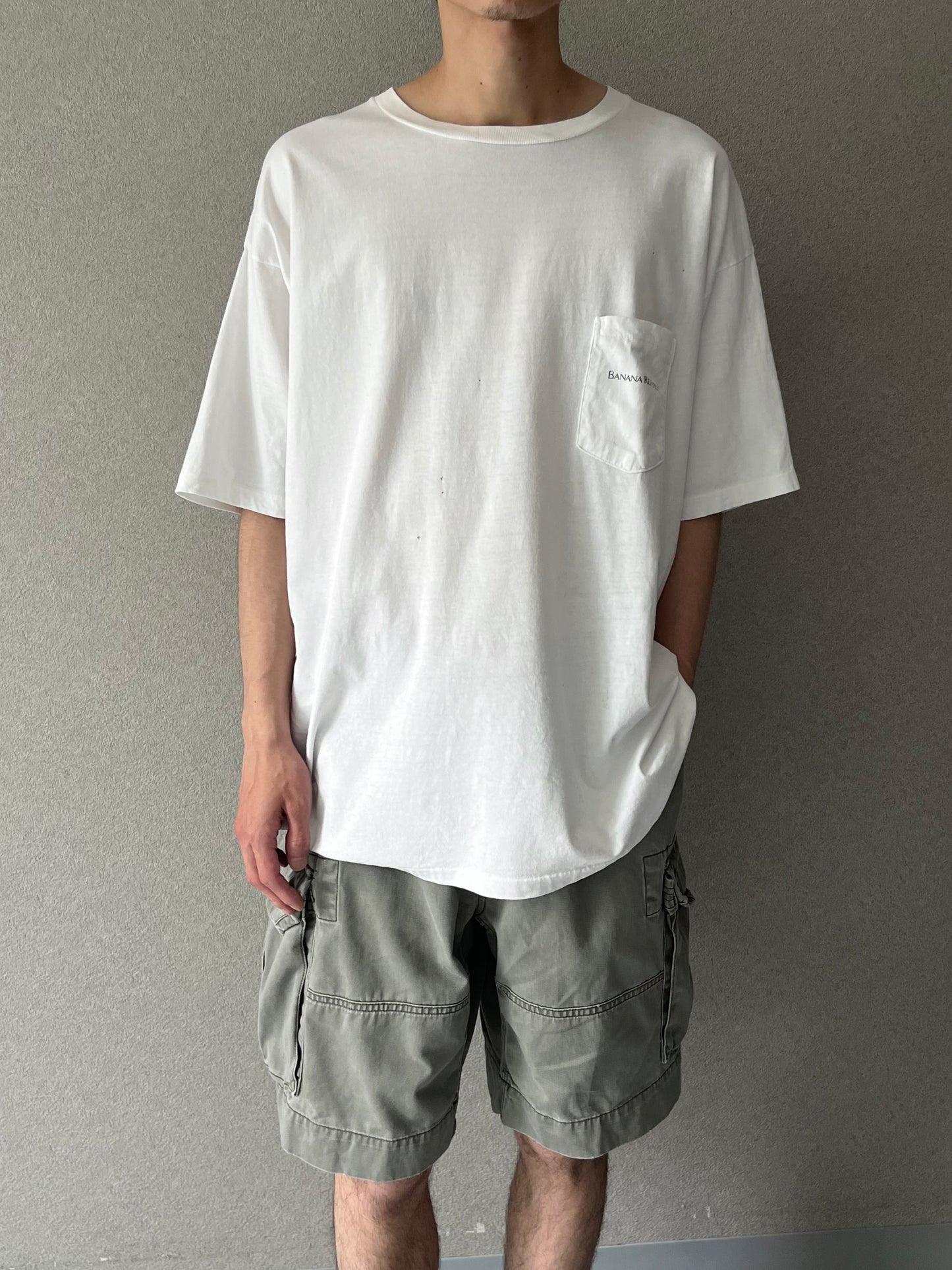 90's BANANA REPUBLIC printed t-shirt "Made in USA"