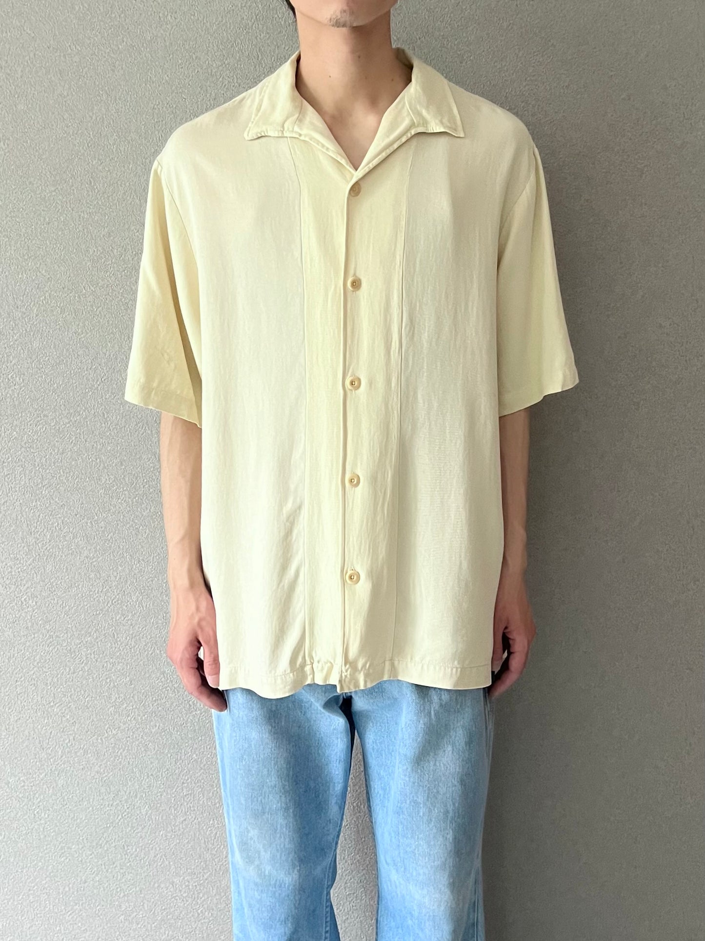 90's Nat Nast open collar silk shirt
