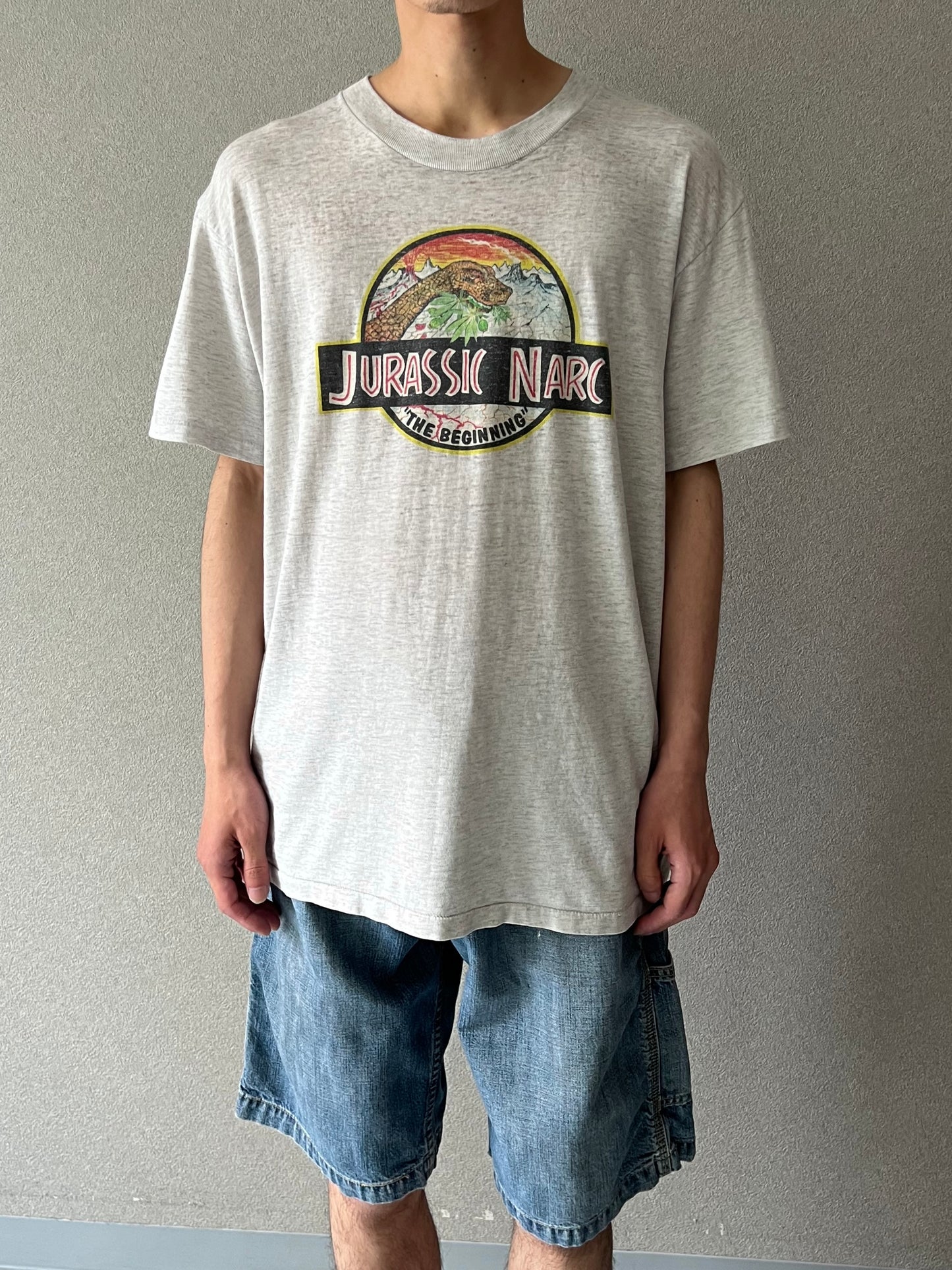 90's JURASSIC NARC printed t-shirt