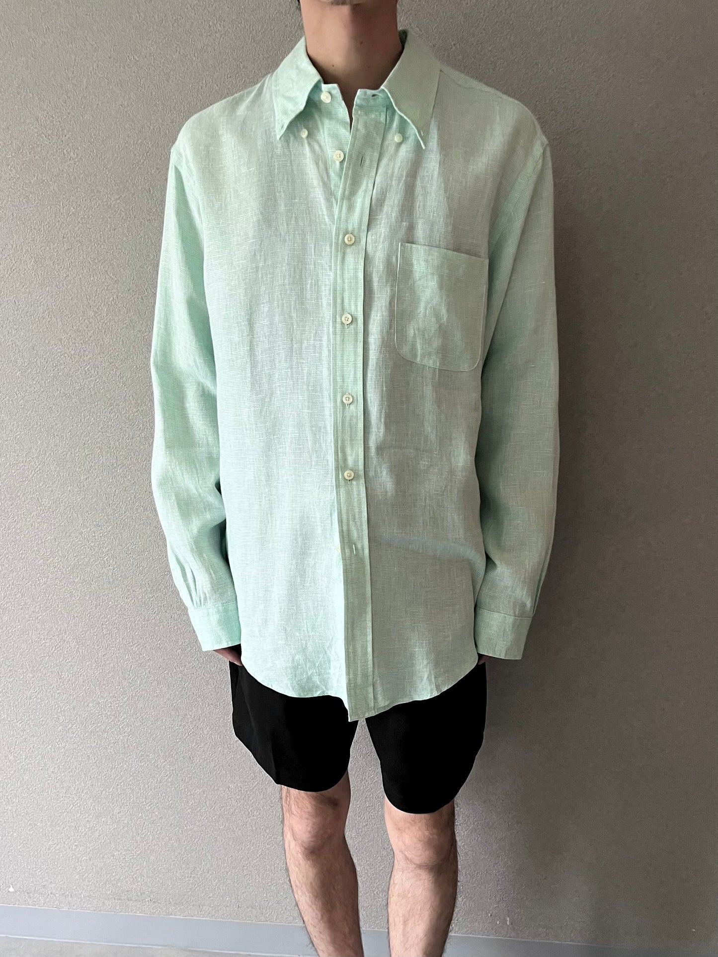 00's Brooks Brothers linen BD shirt