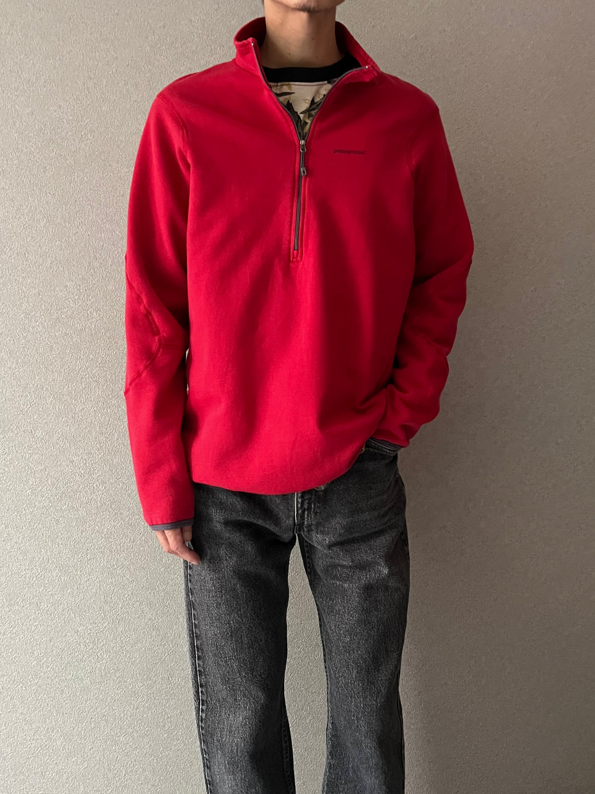 00's patagonia half zip sweater
