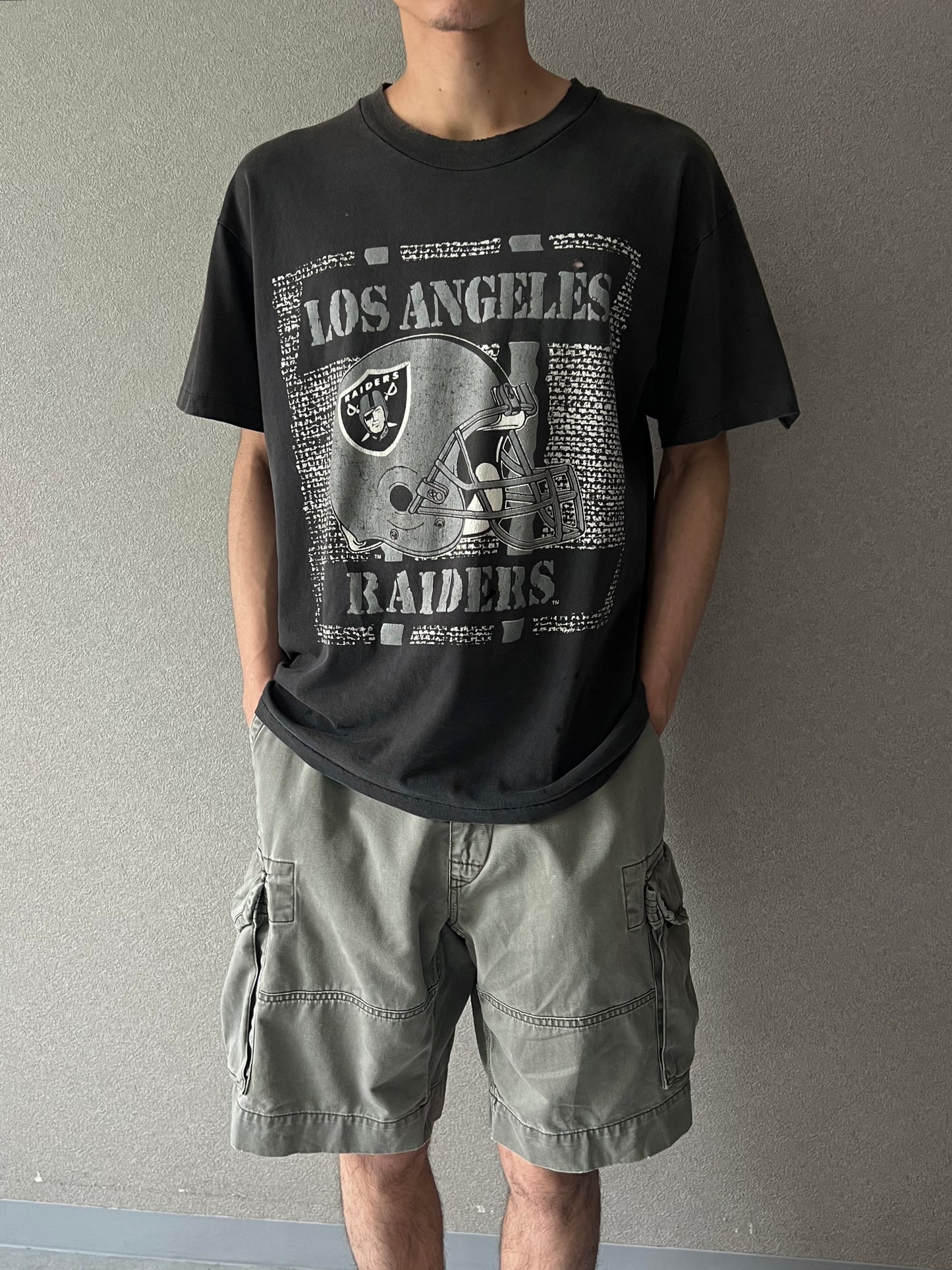 90's LOS ANGELES RAIDERS printed t-shirt