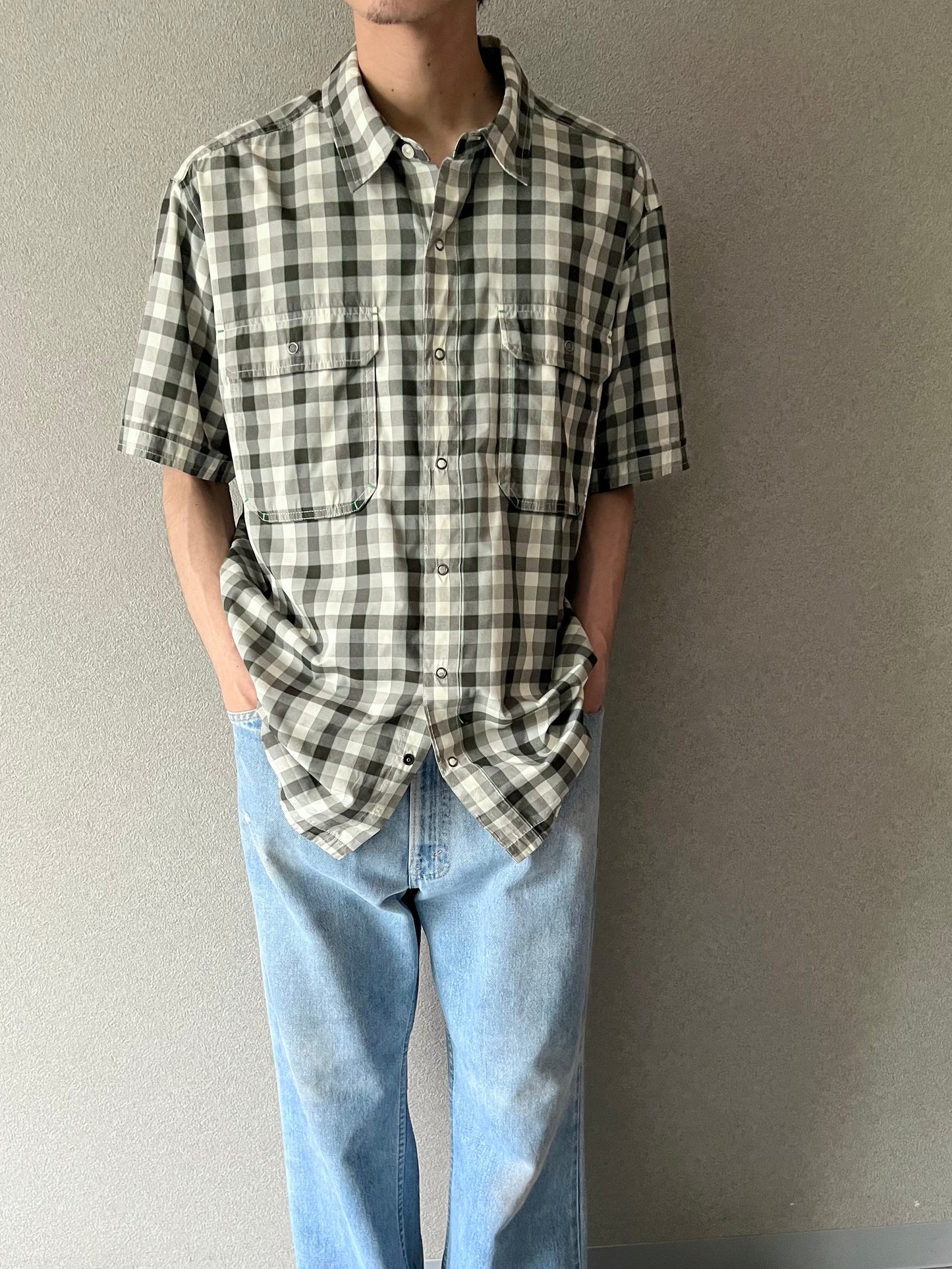 00's patagonia S/S nylon shirt