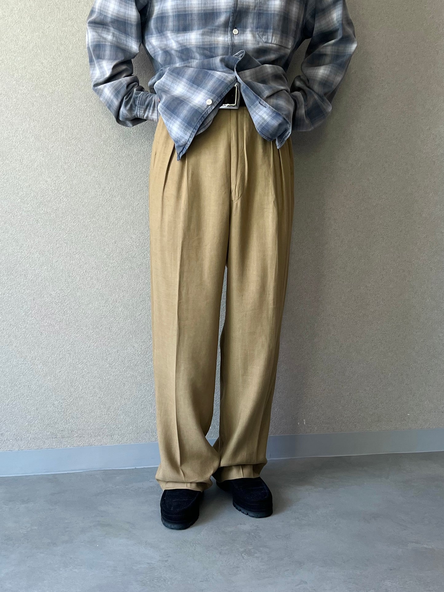 90's Calvin Klein linen slacks