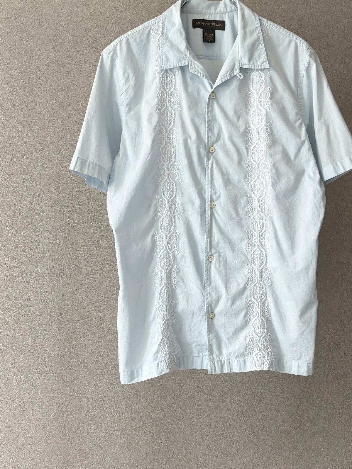 00's BANANA REPUBLIC S/S open collar shirt