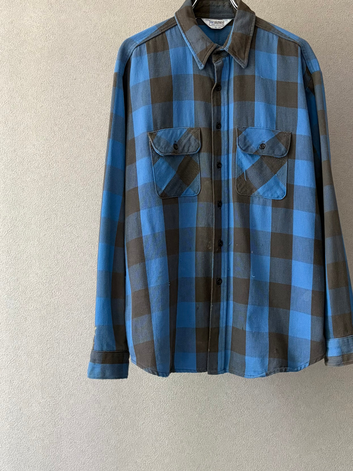 80's FIVE BROTHER flannel shirt “Made in USA”