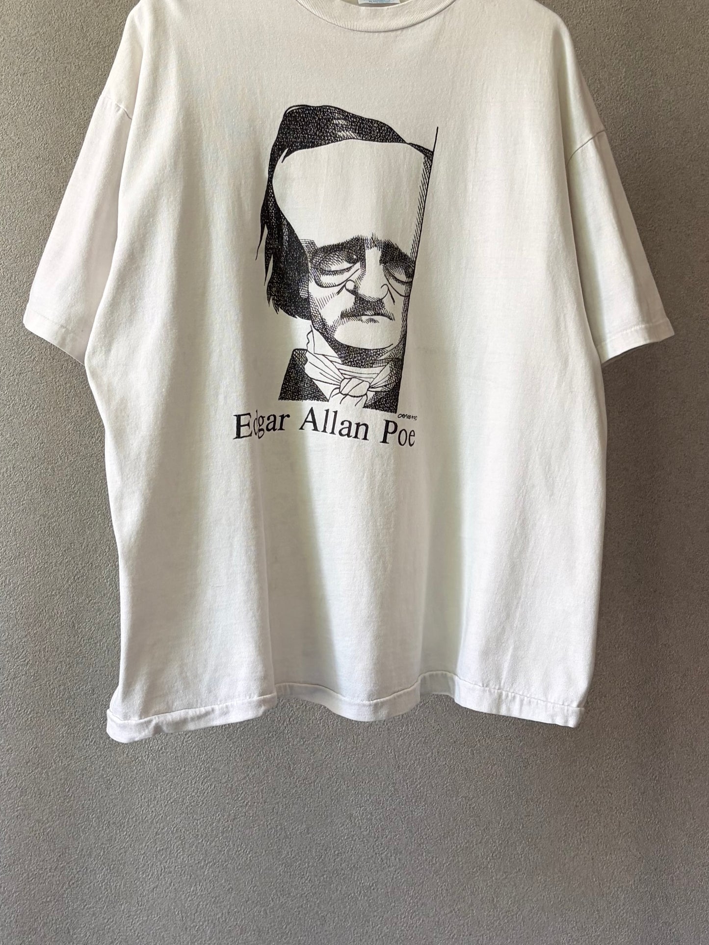 90's Edgar Allan printed t-shirt “Made in USA”