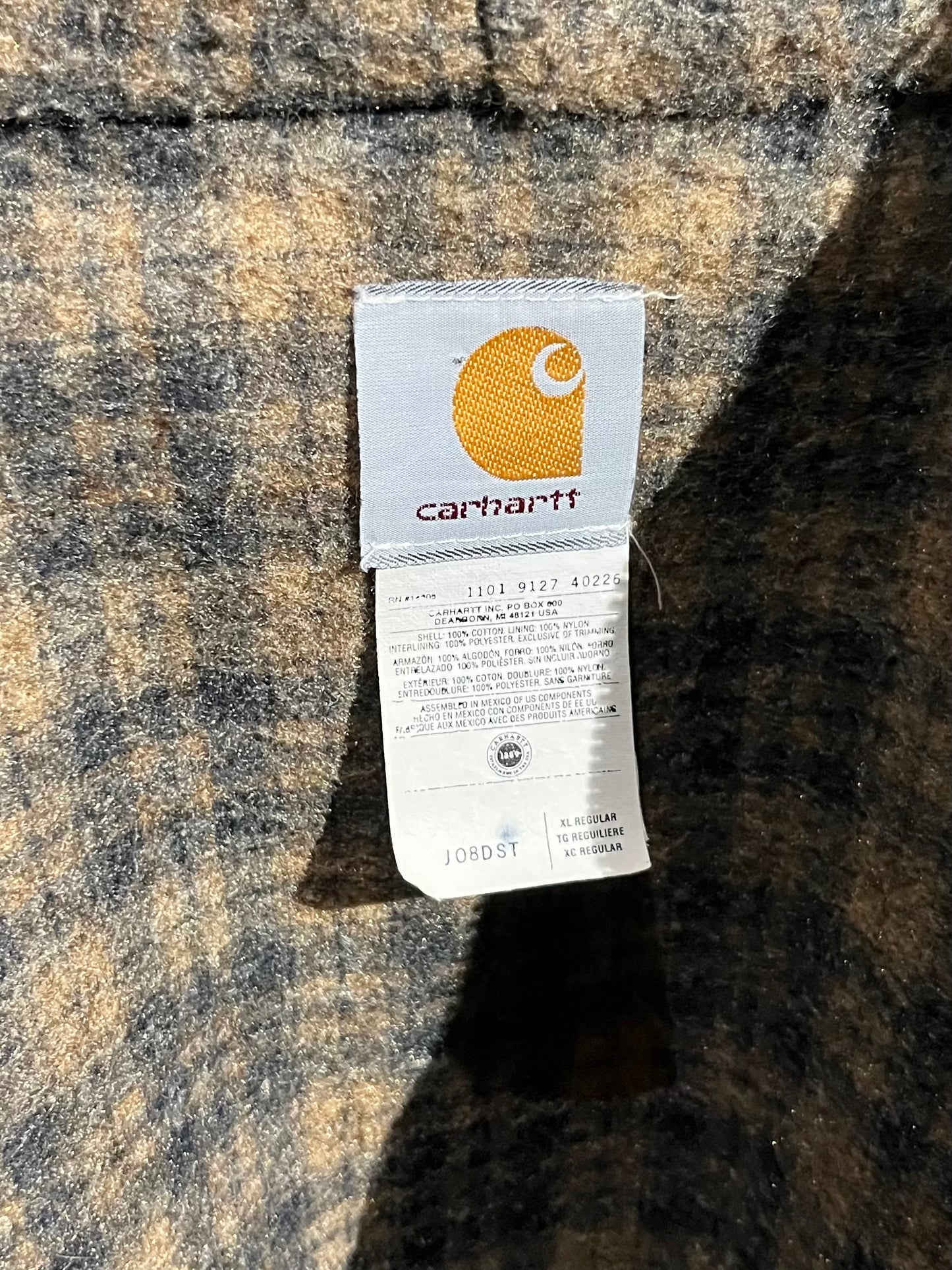 90's carhatt denim work jacket