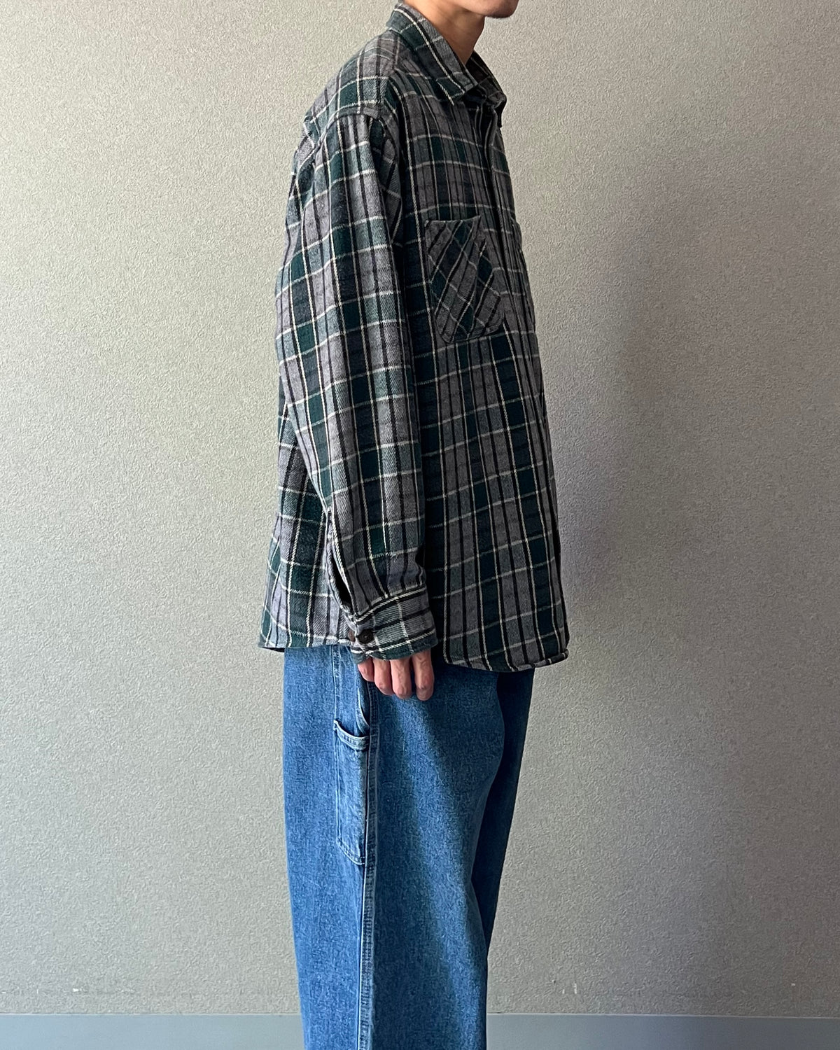 00's ST.JOHN'S BAY flannel shirt