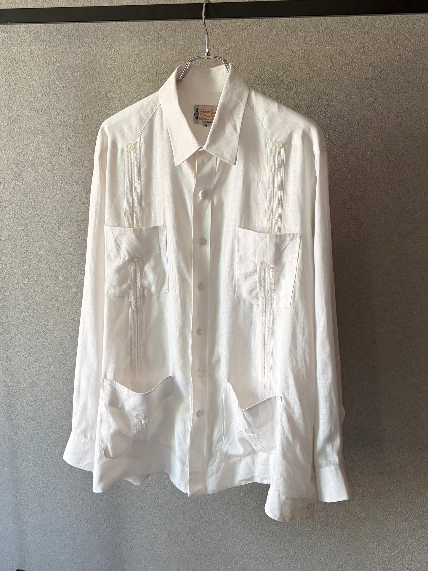 90's Ramon Puig linen guayabera shirt