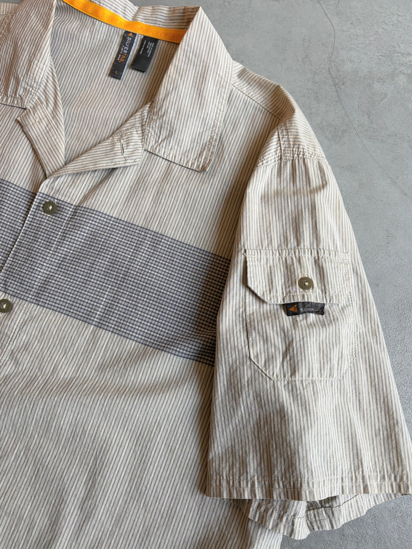 00's Levi's silverTab open collar shirt