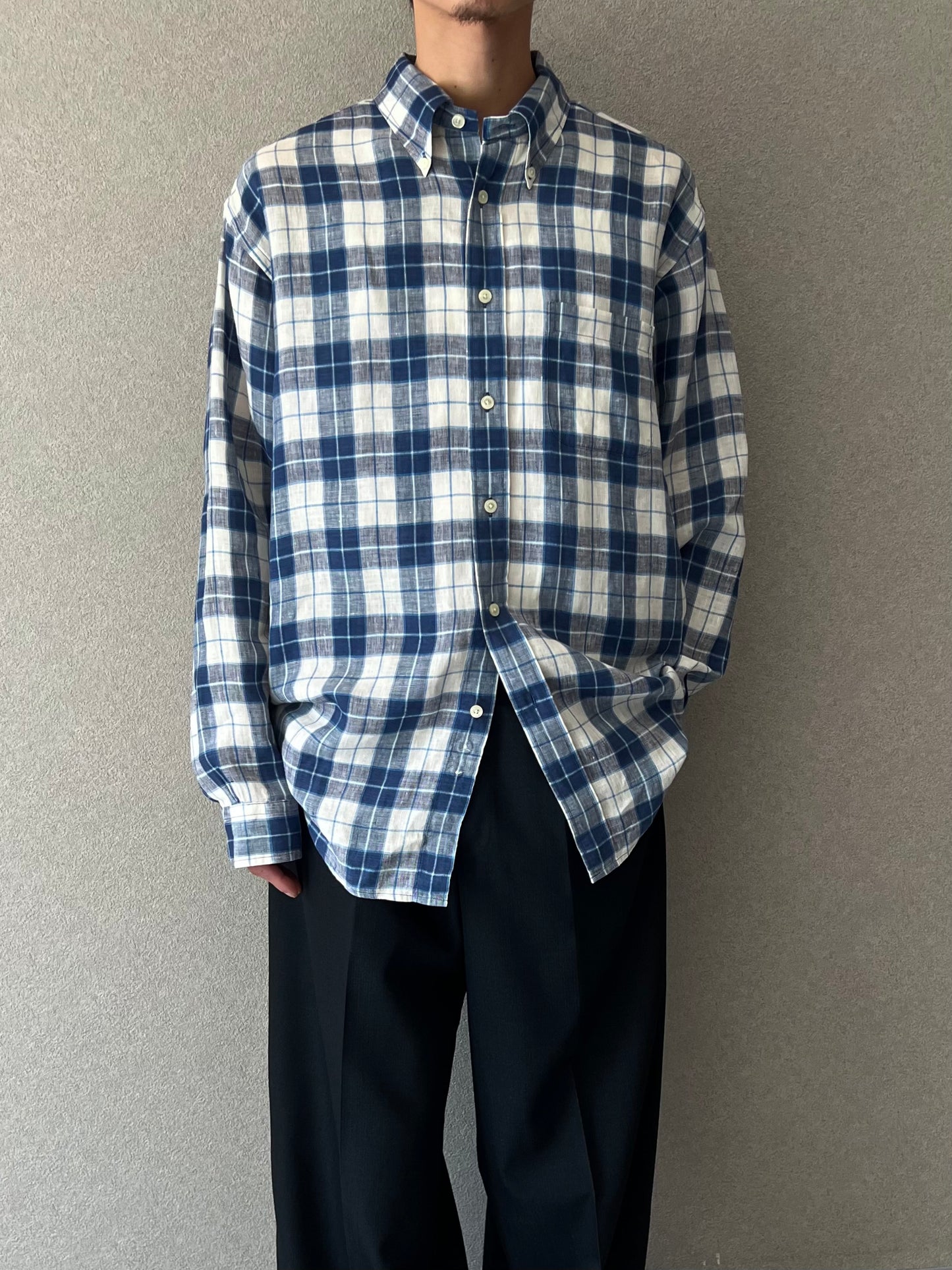 00's Brooks Brothers linen BD shirt