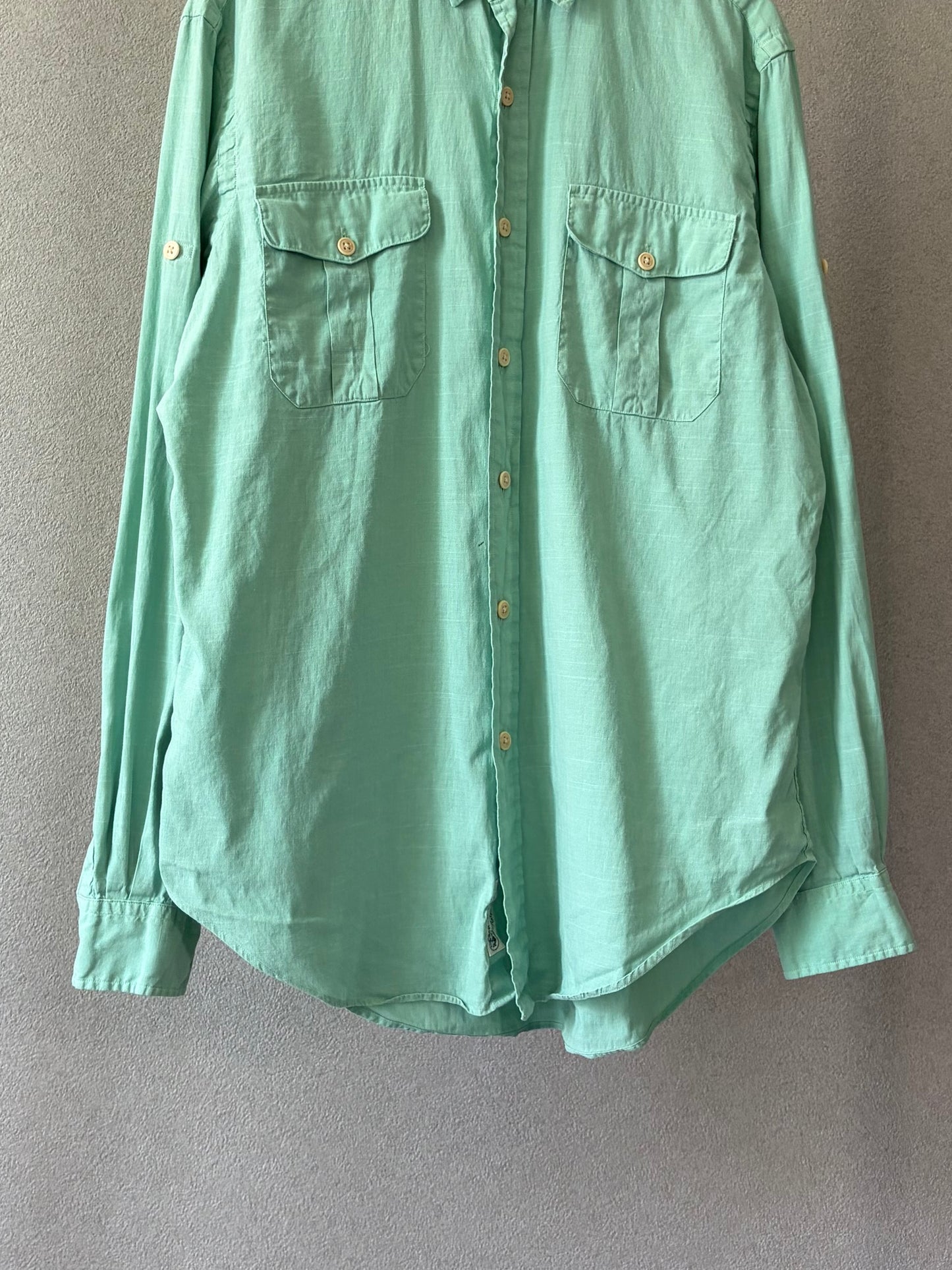 90's Polo Ralph Lauren linen safari shirt